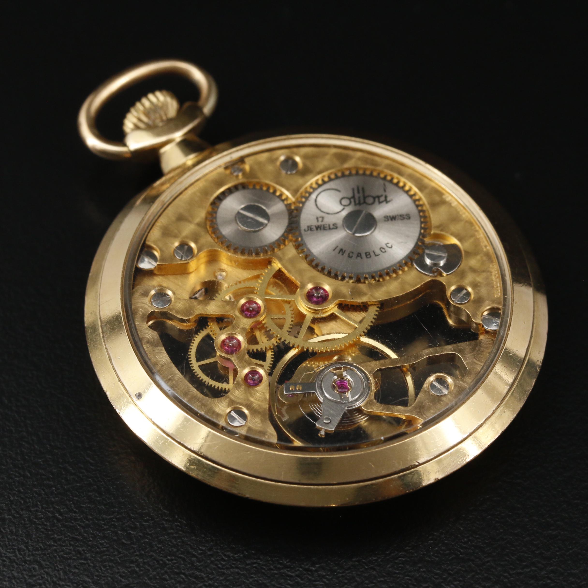 Swiss Colibri Skeleton Case Pocket Watch EBTH