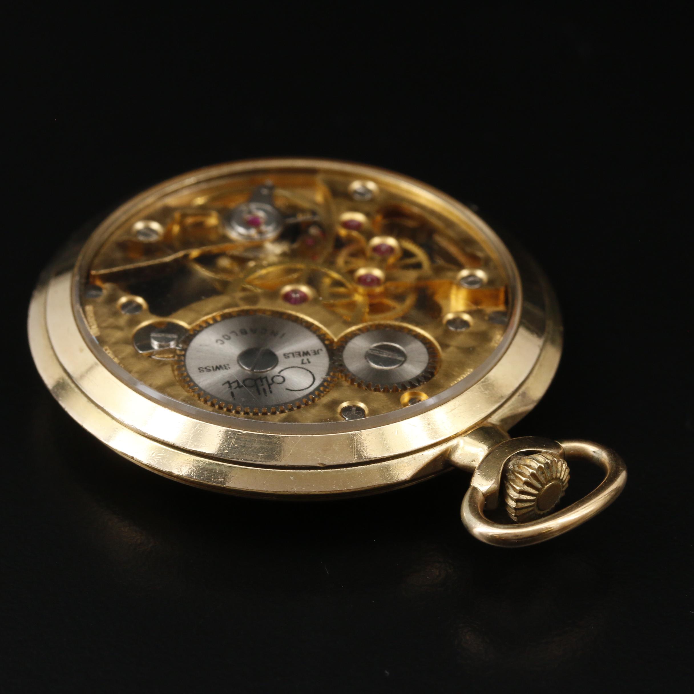 Swiss Colibri Skeleton Case Pocket Watch