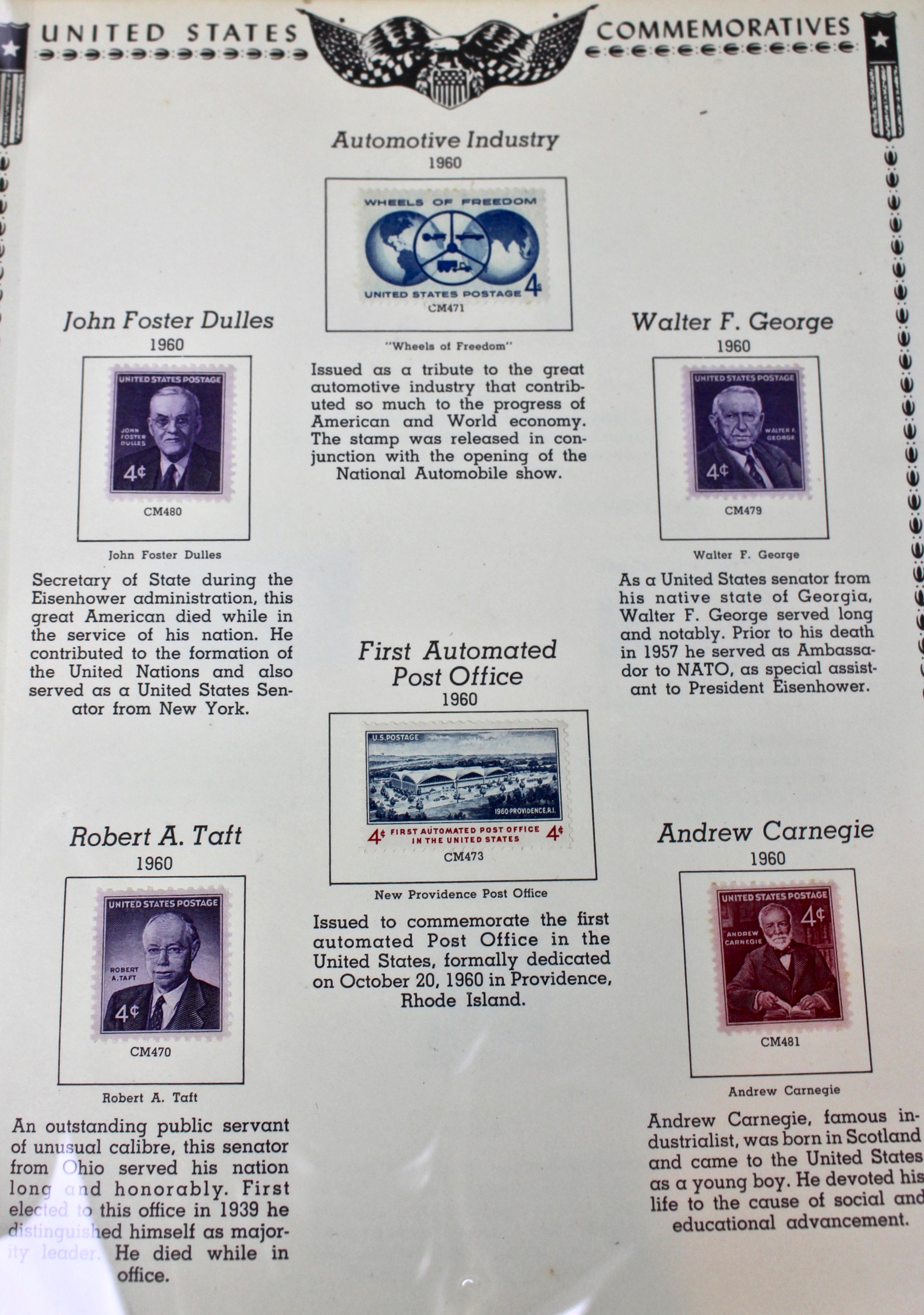 Minkus American Commemorative Stamp Album, 1893–1961