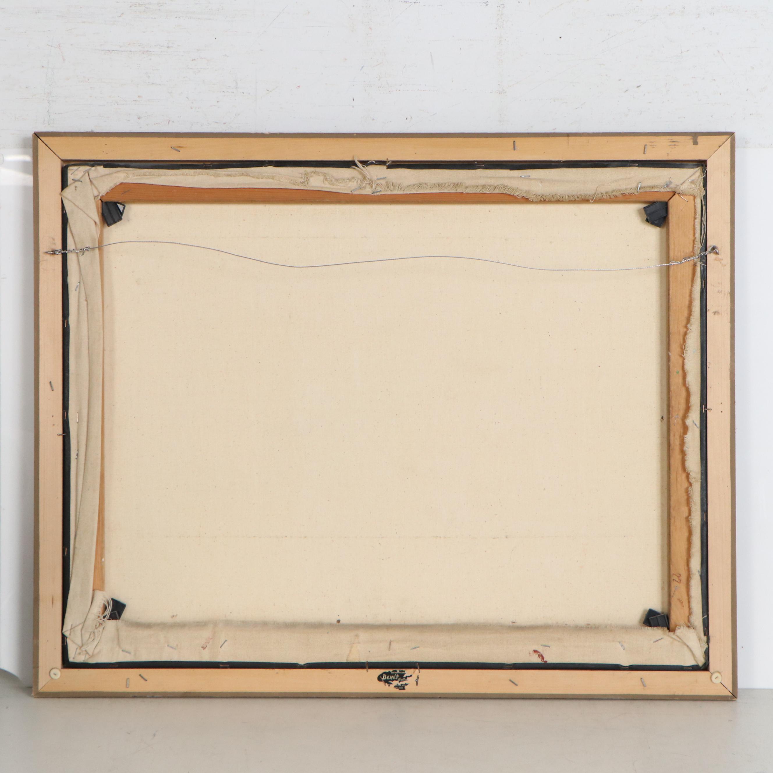 Howard Dubin Abstract Polychrome Oil Painting, 1978