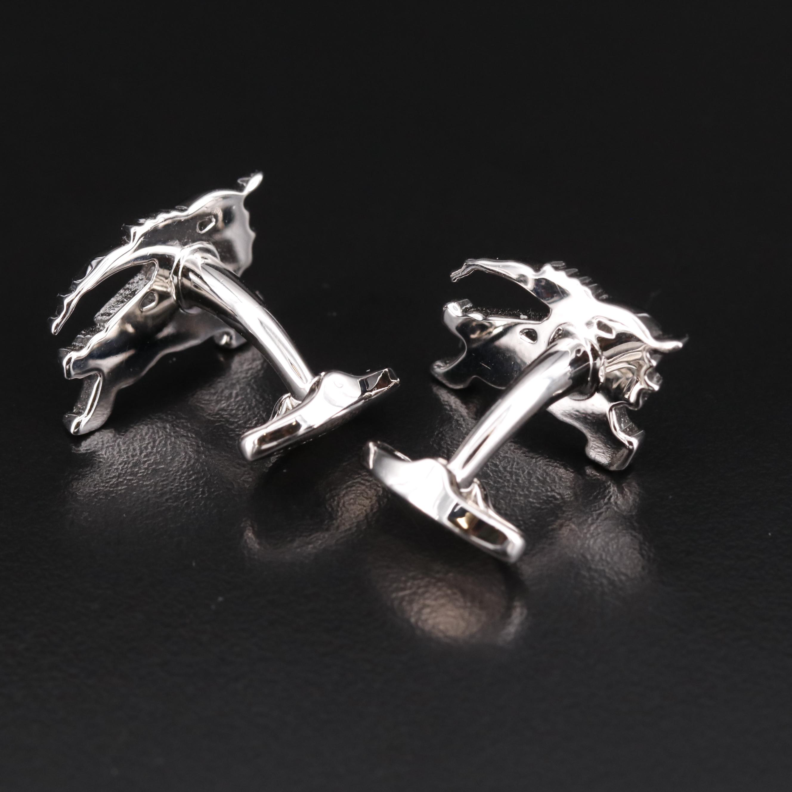 Burberry "Equestrian Knight" Cufflinks with Box
