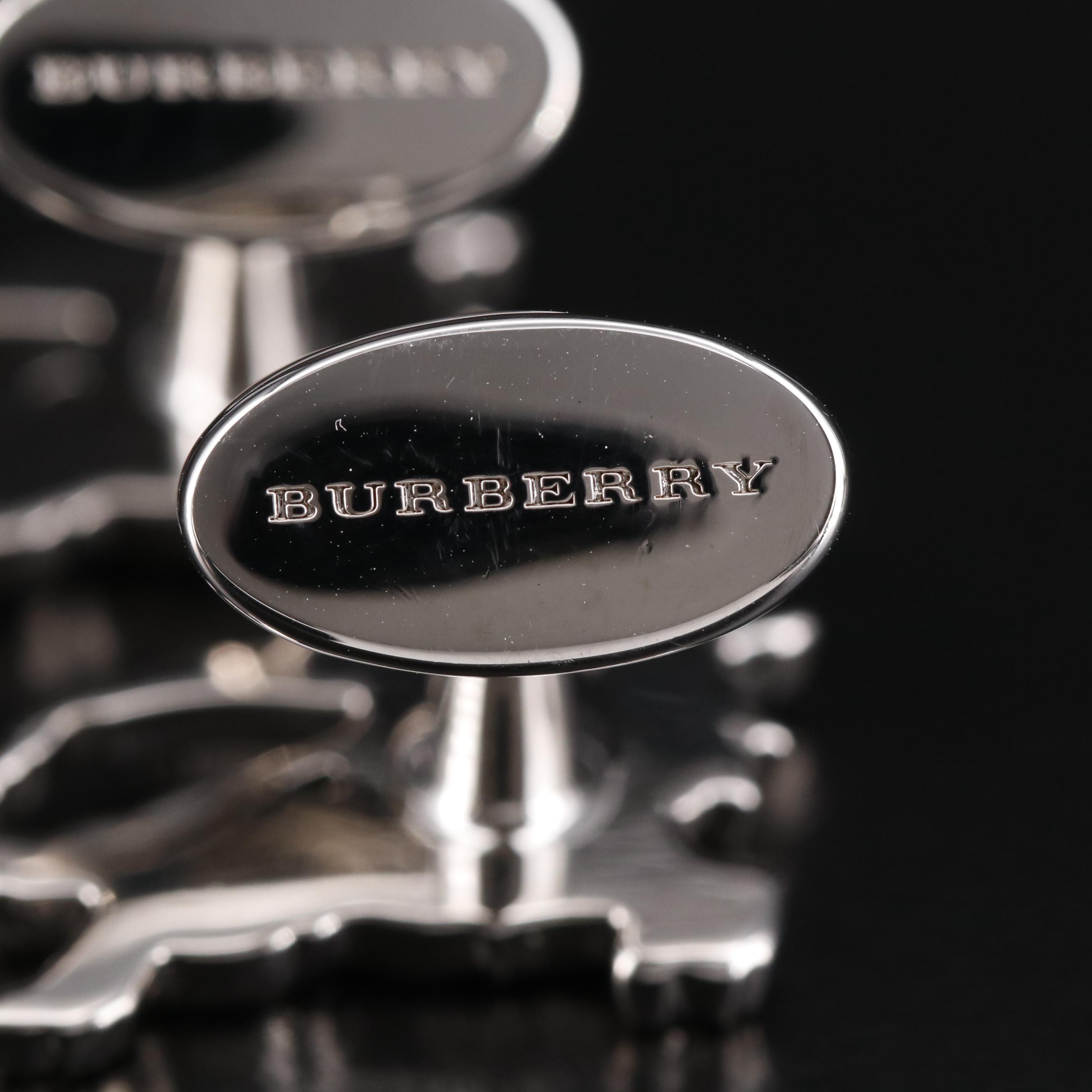 Burberry "Equestrian Knight" Cufflinks with Box