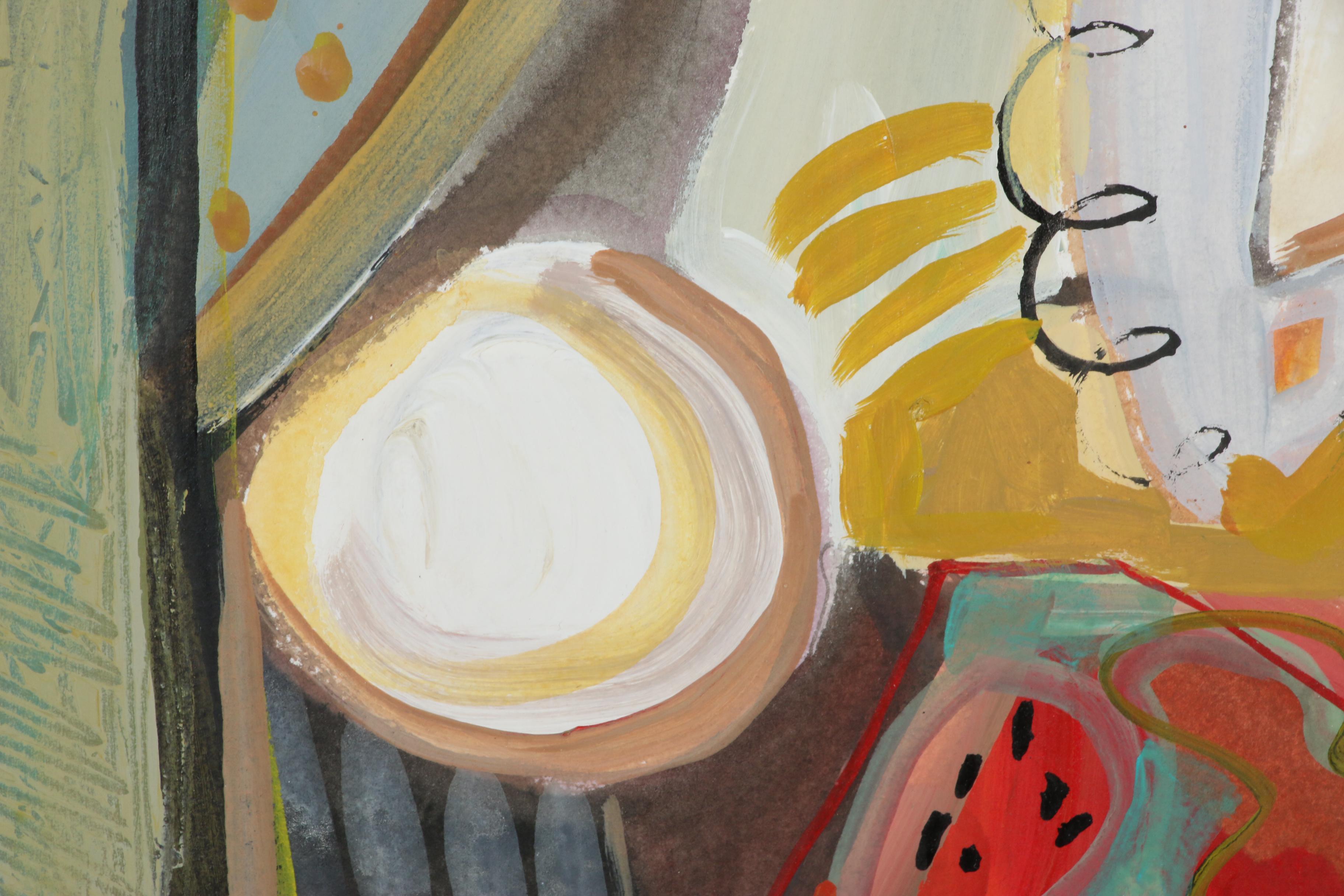 Amy Giust Acrylic Painting "Eating Strawberries"