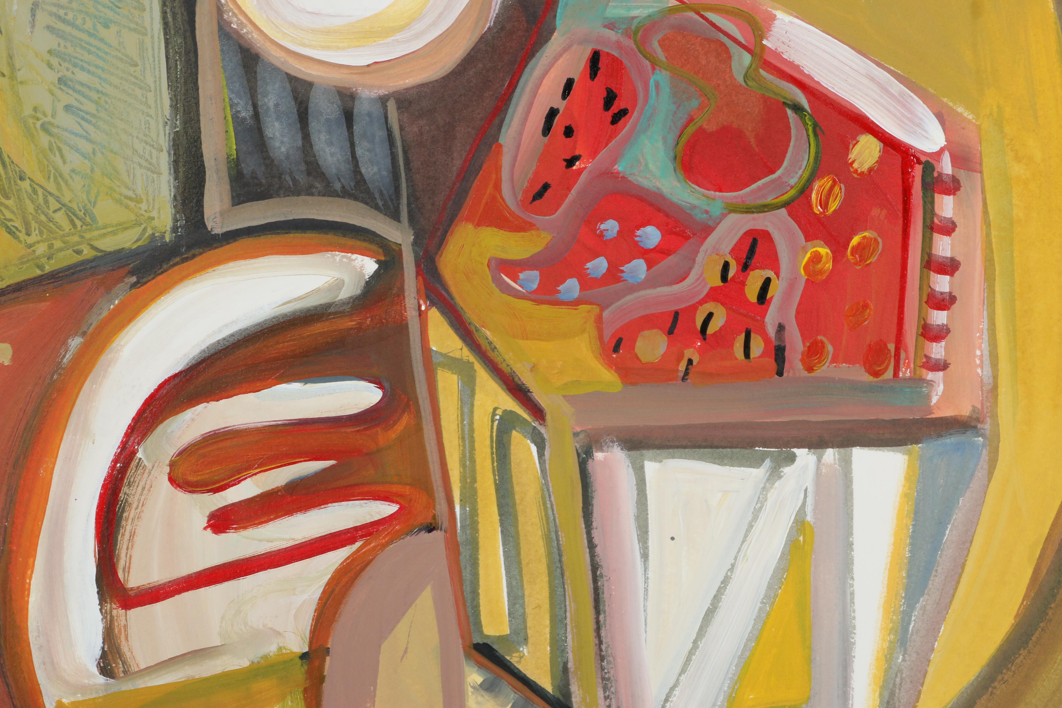 Amy Giust Acrylic Painting "Eating Strawberries"