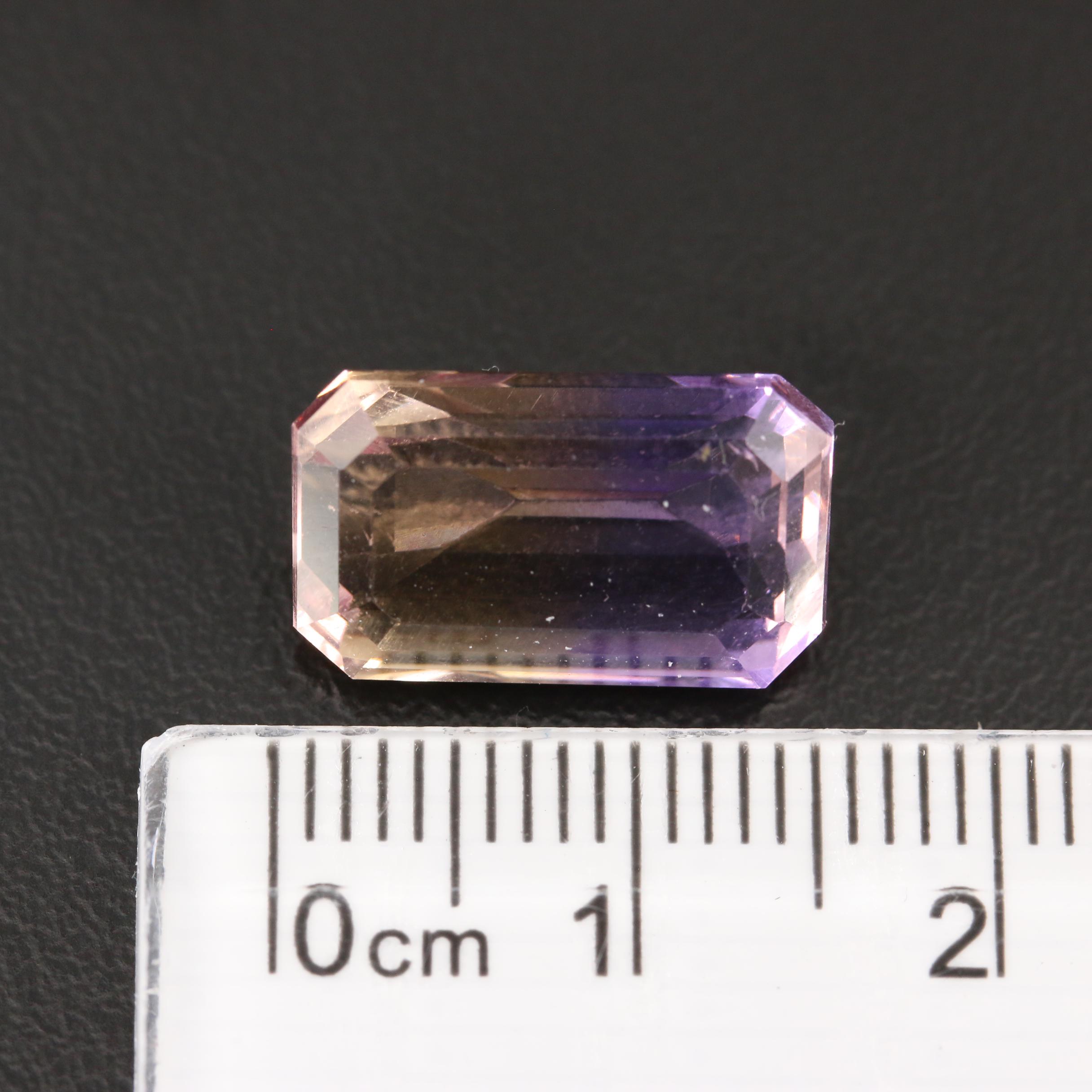 Loose 7.07 CT Rectangular Ametrine