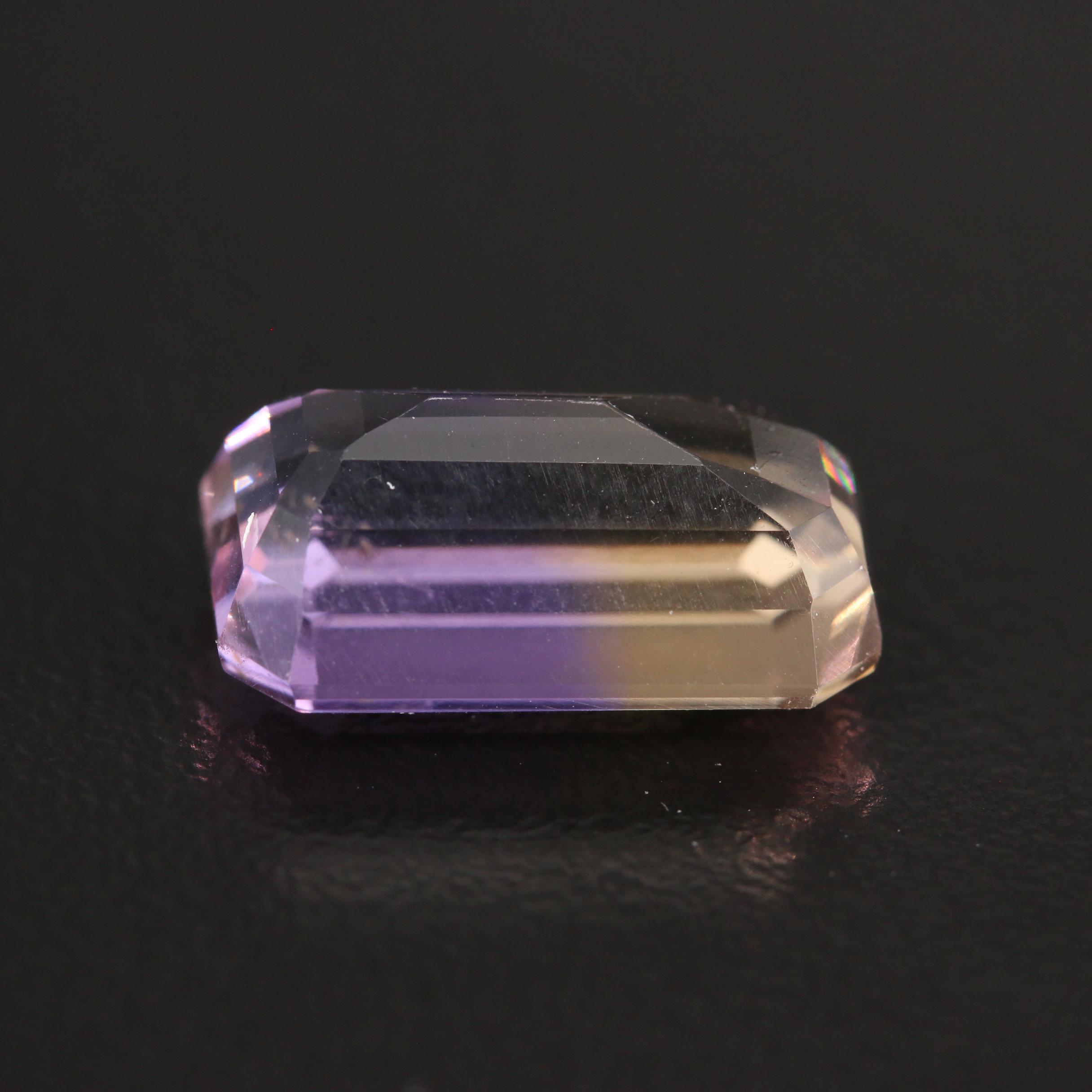 Loose 7.07 CT Rectangular Ametrine