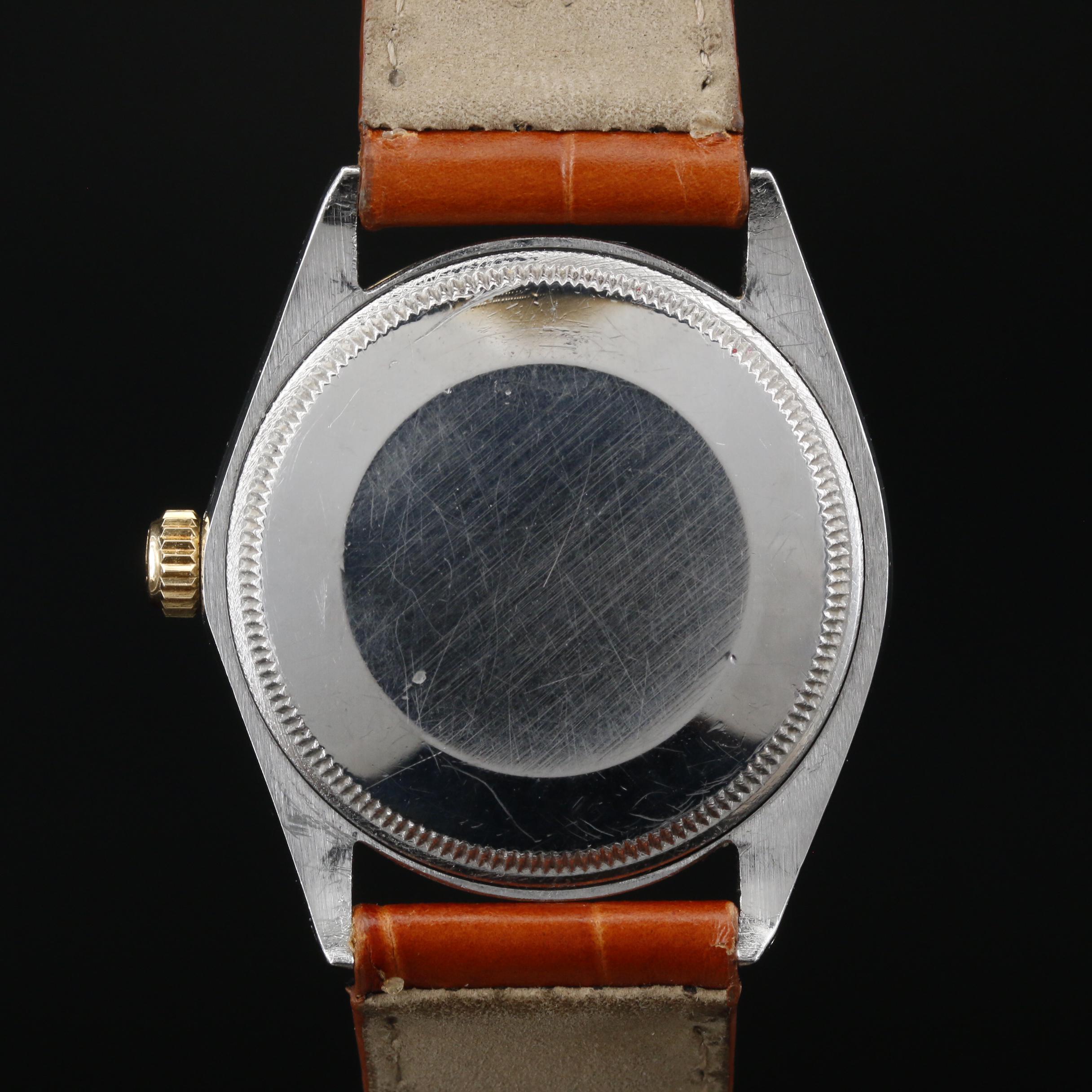 1969 Two Tone Rolex Air-King 14K and Stainless Steel Automatic Watch