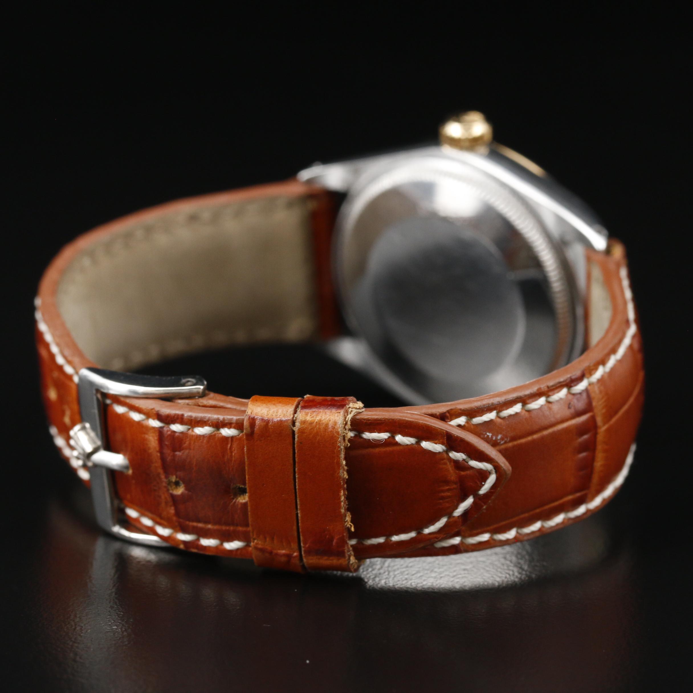 1969 Two Tone Rolex Air-King 14K and Stainless Steel Automatic Watch