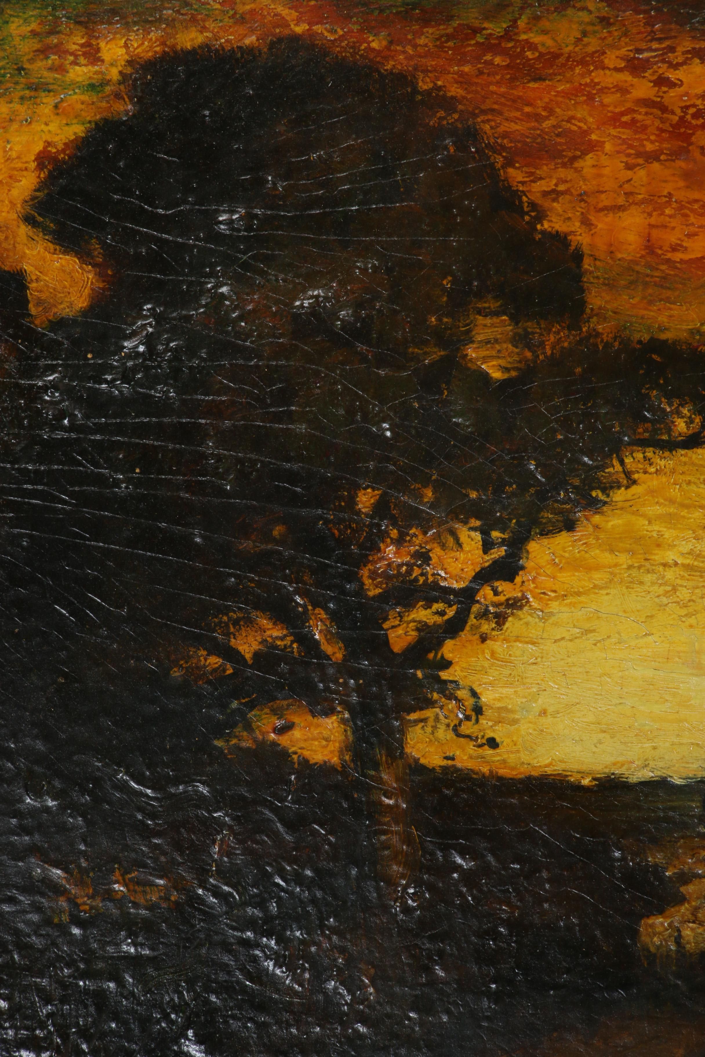 Tonalist Style Landscape Oil Painting, 20th Century