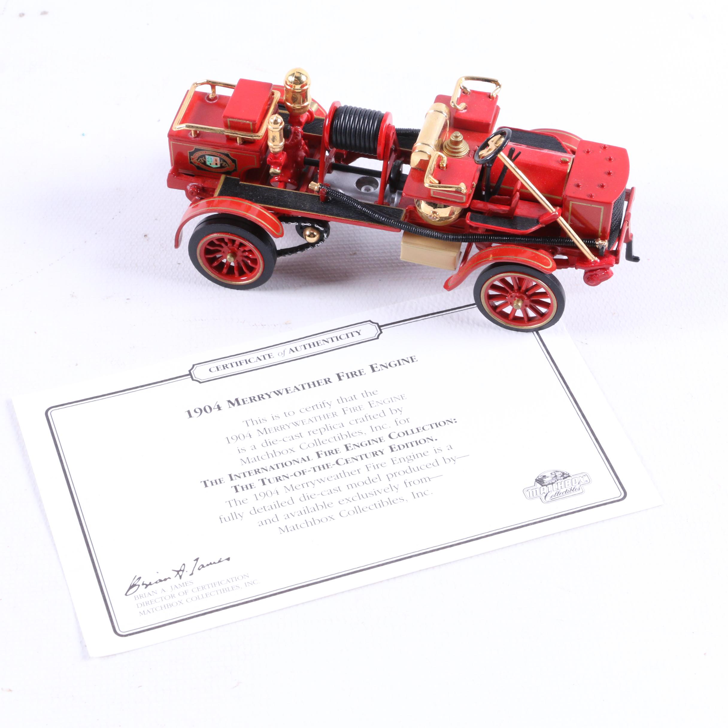 Matchbox "Fire Engine Series" Set of Five Model Fire Trucks