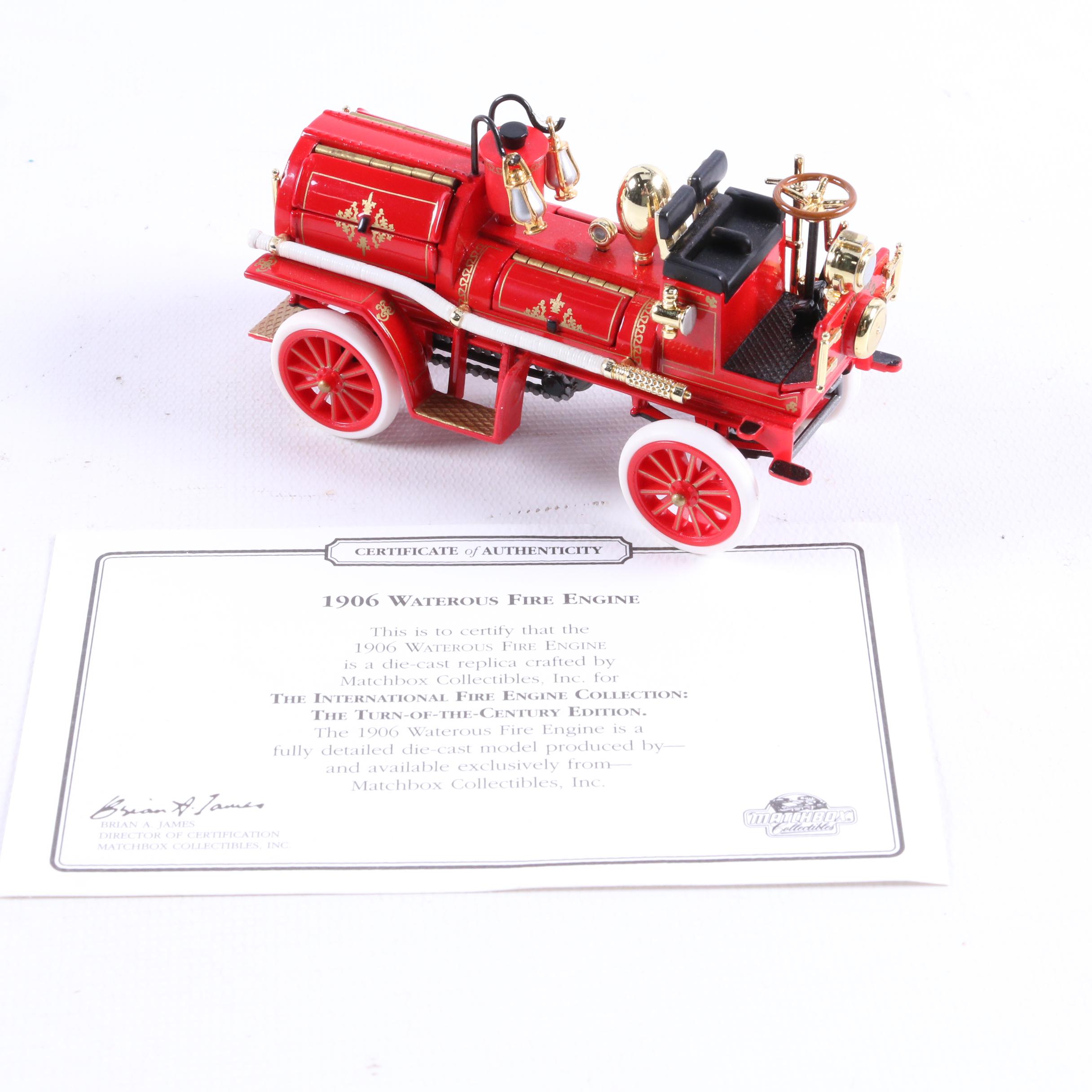 Matchbox "Fire Engine Series" Set of Five Model Fire Trucks