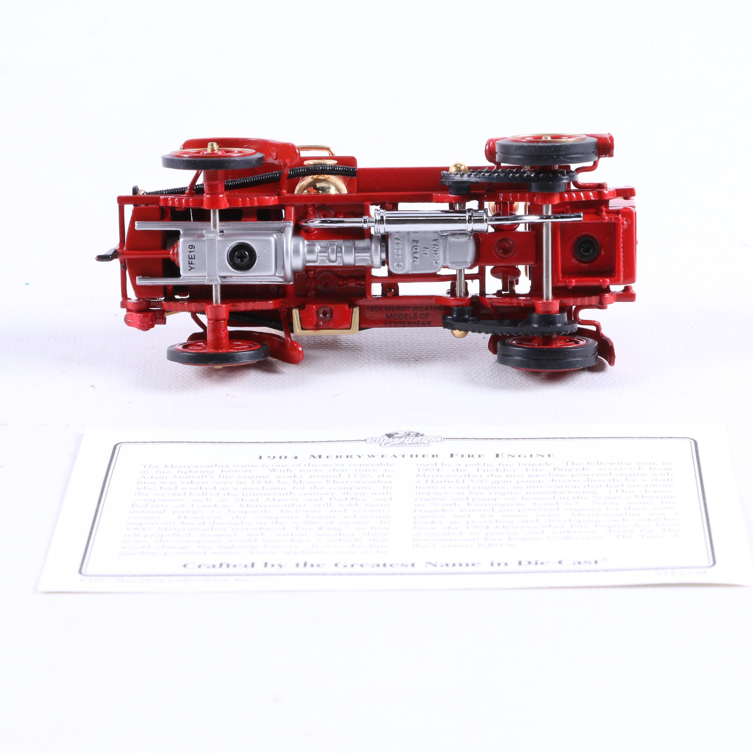 Matchbox "Fire Engine Series" Set of Five Model Fire Trucks