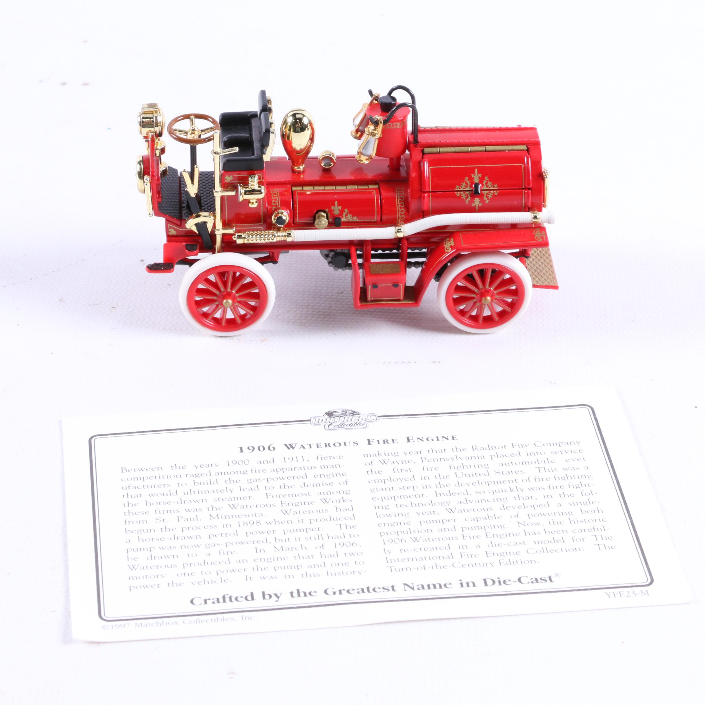 Matchbox "Fire Engine Series" Set of Five Model Fire Trucks