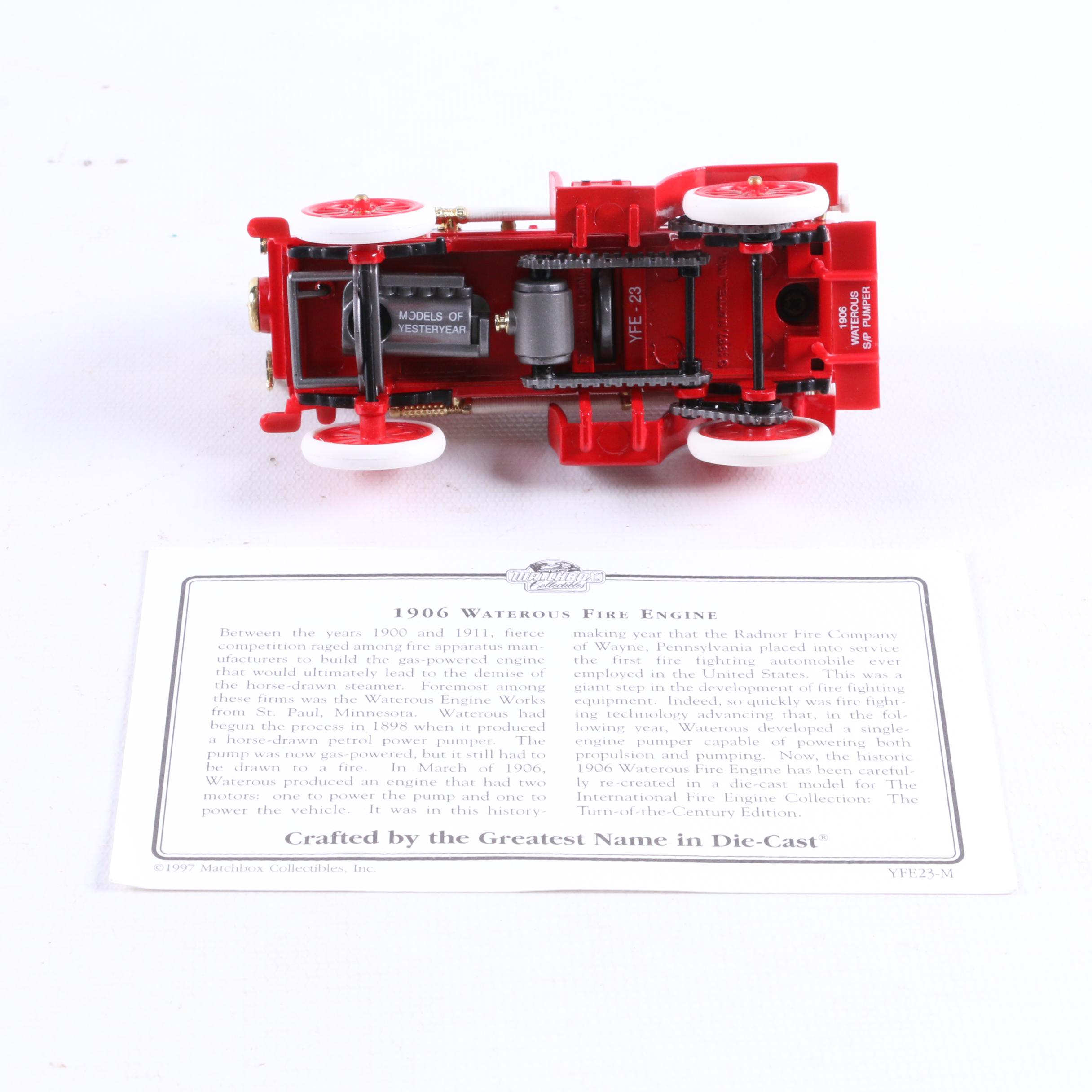 Matchbox "Fire Engine Series" Set of Five Model Fire Trucks