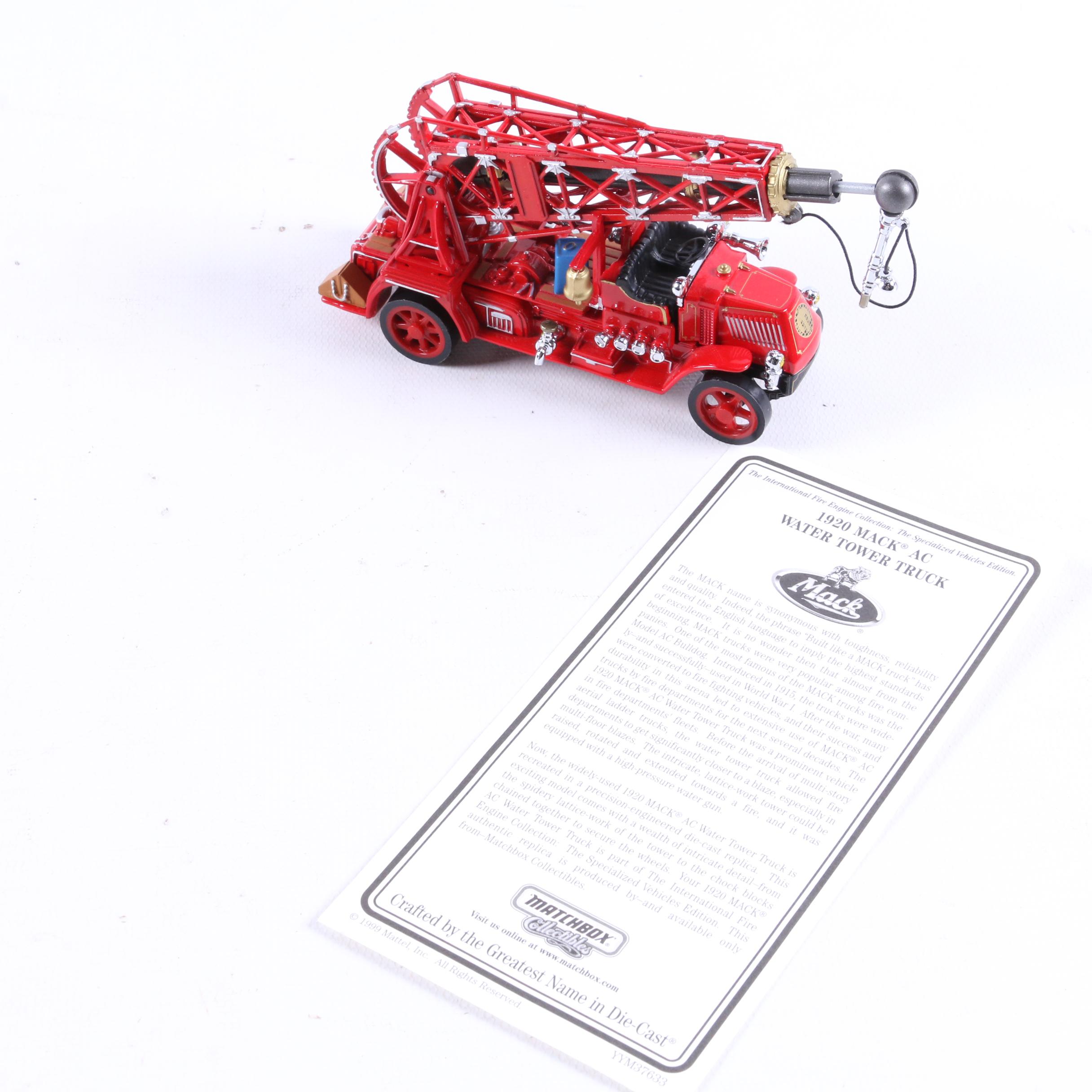 Matchbox "Fire Engine Series" Set of Five Model Fire Trucks