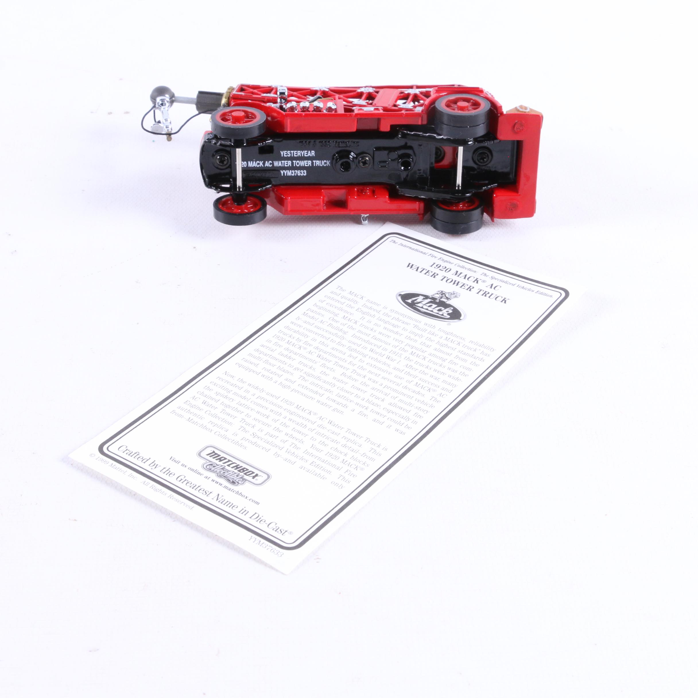 Matchbox "Fire Engine Series" Set of Five Model Fire Trucks