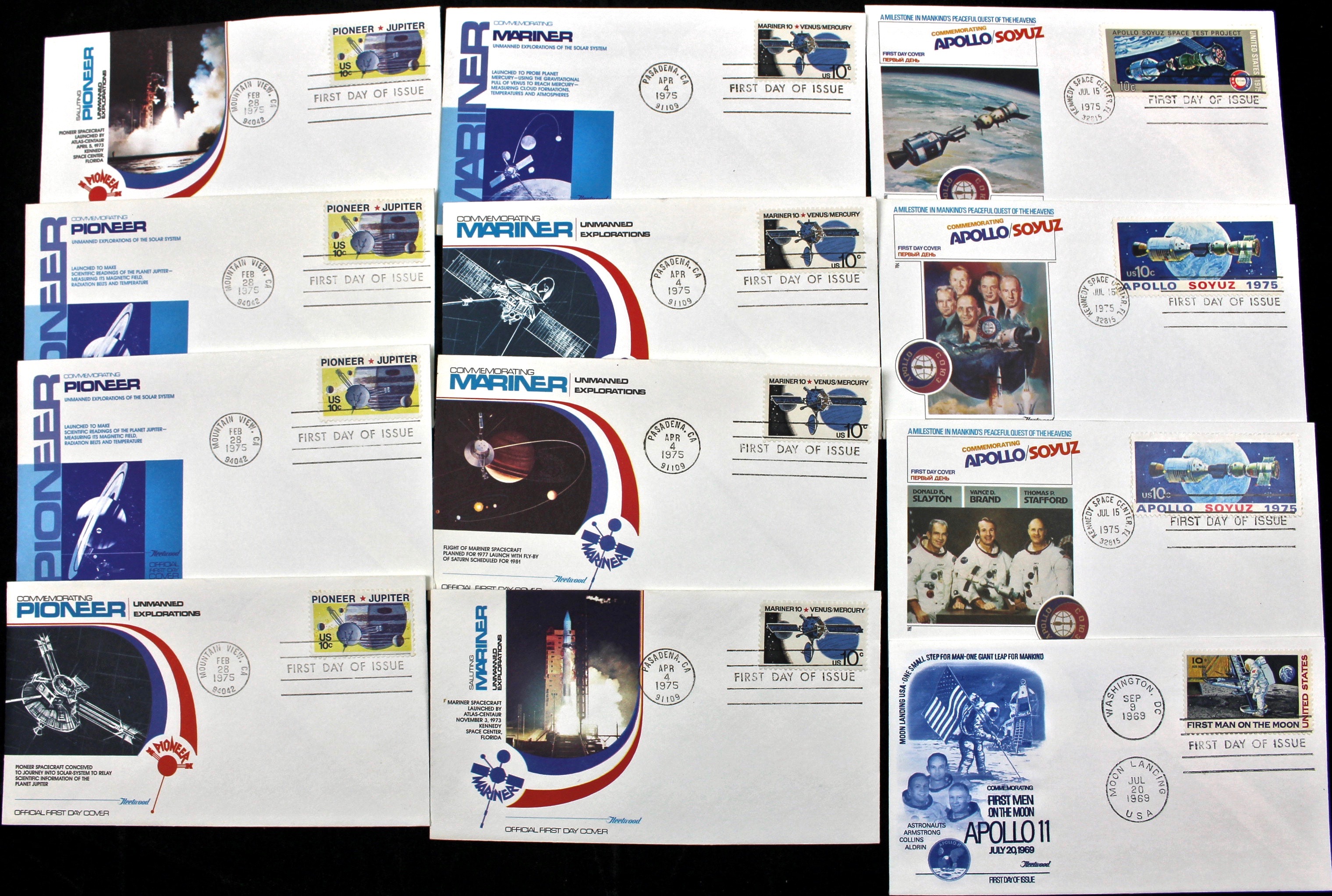 322 US First Day Postal Covers with Cachets, Mid to Late 20th Century