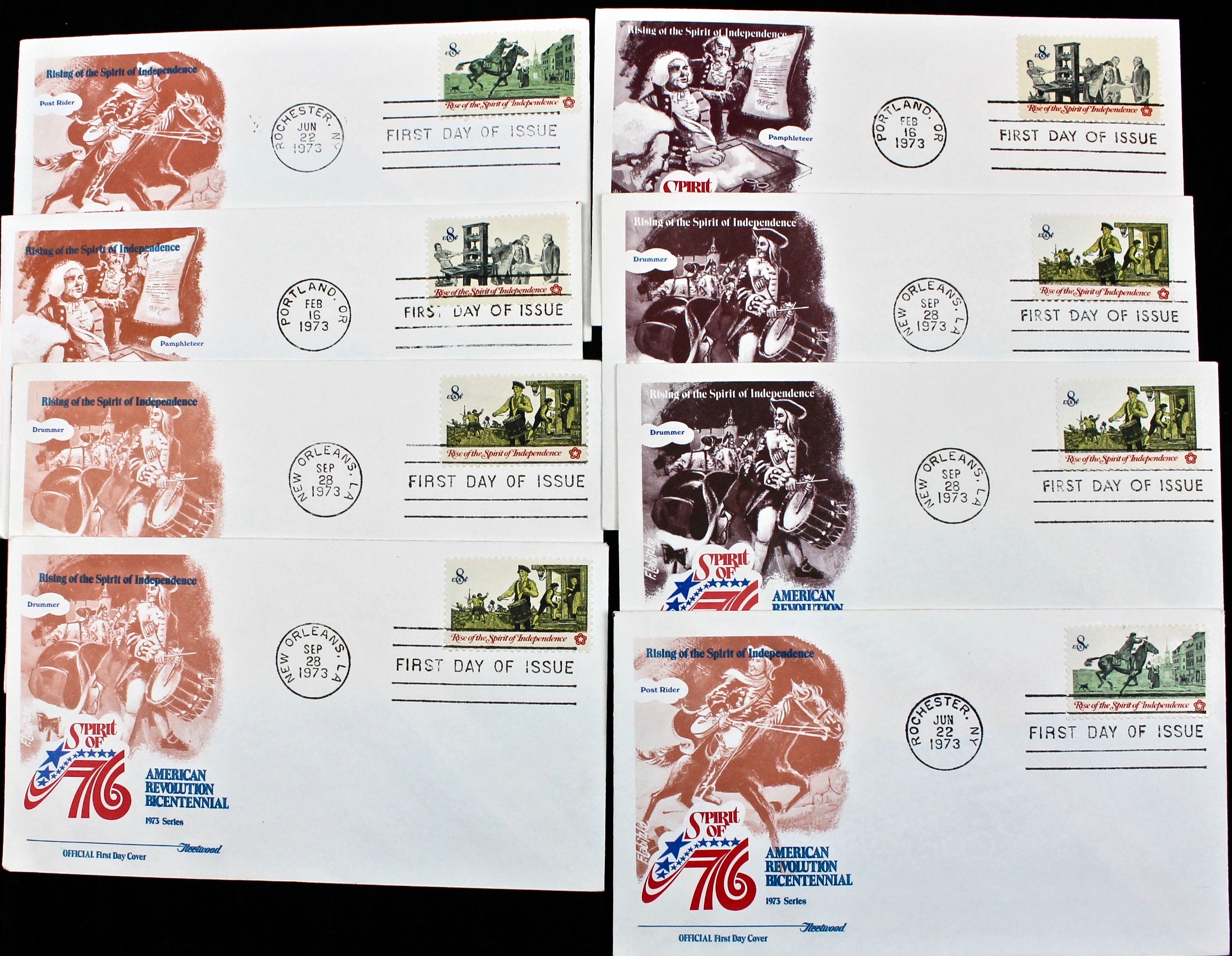 322 US First Day Postal Covers with Cachets, Mid to Late 20th Century