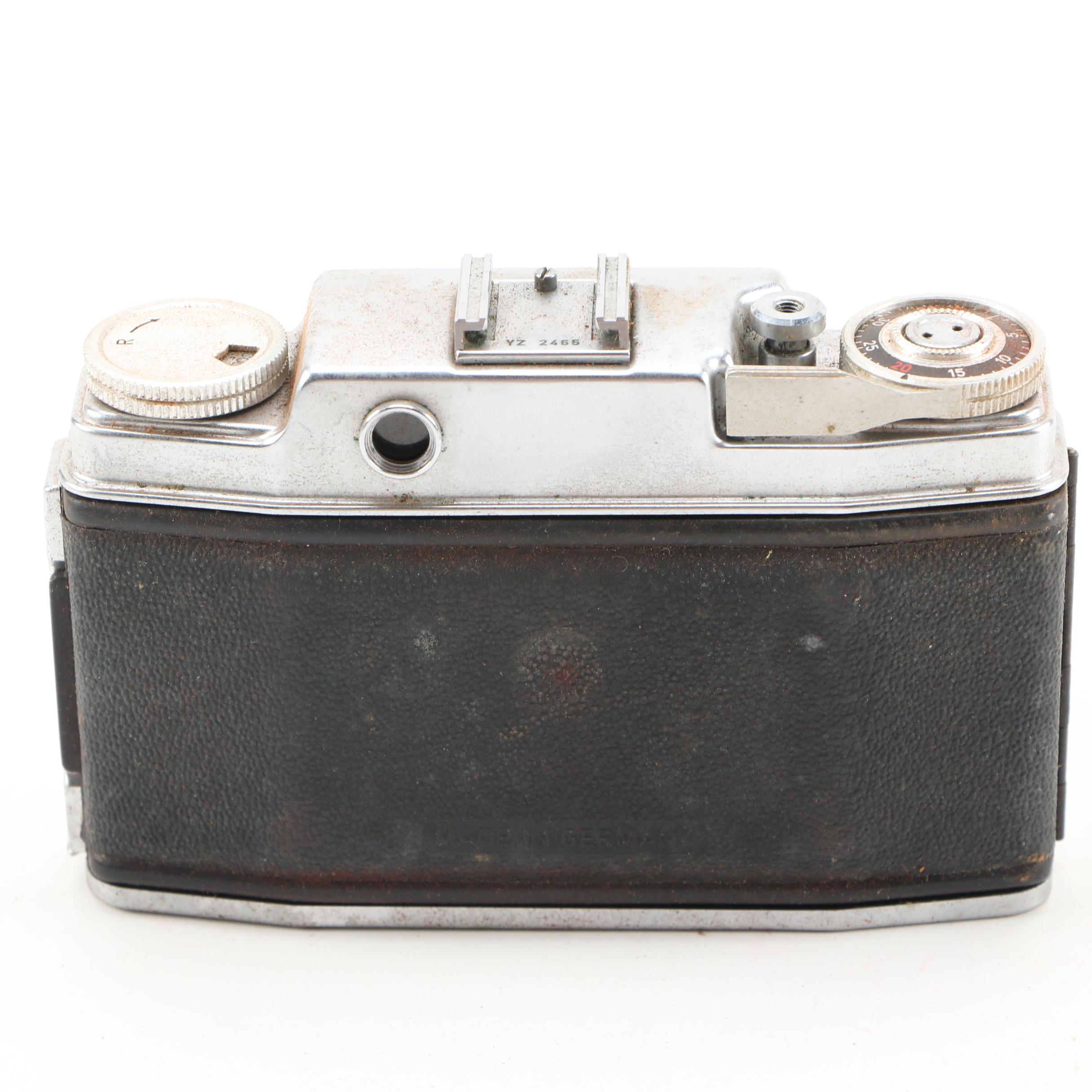 Mercury and Ansco  35mm Rangefinder Cameras with Leather Cases, circa 1950s