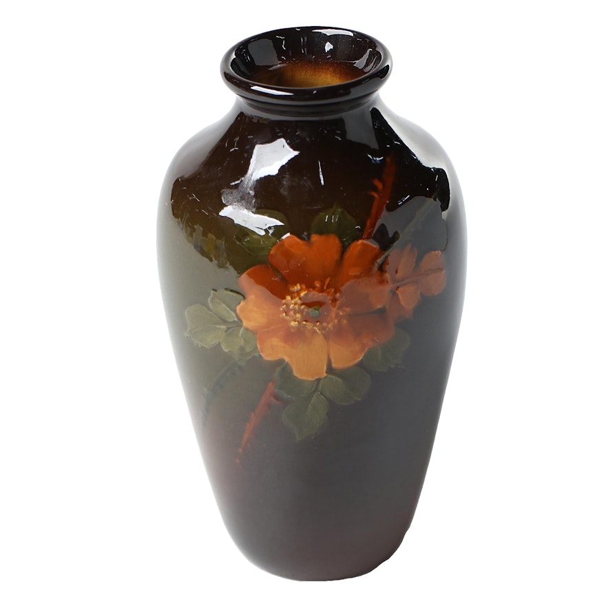 Weller Louwelsa Standard Glaze Earthenware Floral Vase, Late 19th/Early 20th C.