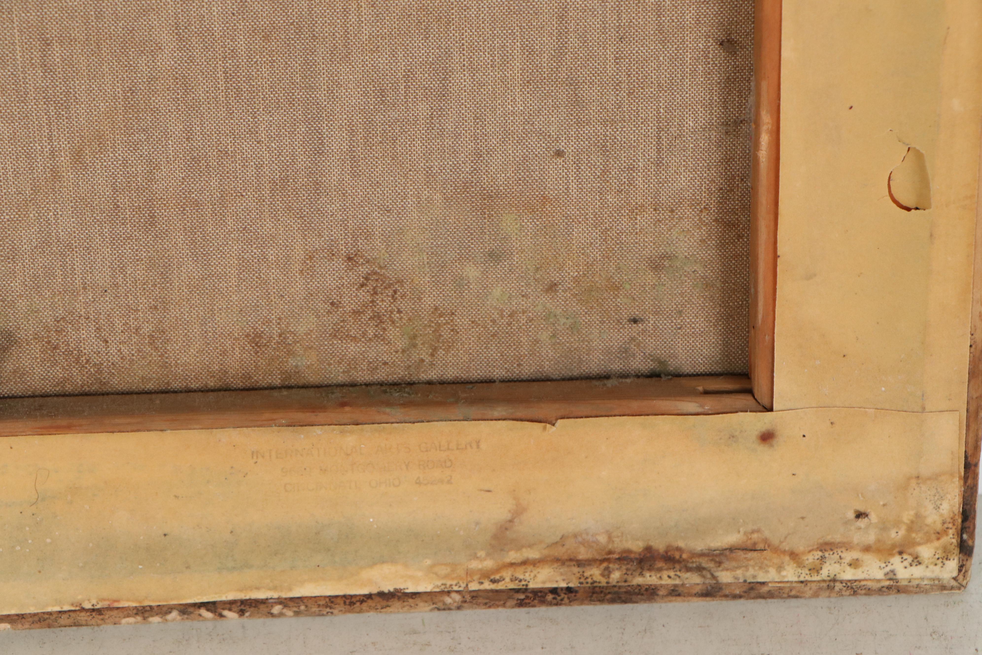 E. Neuhold Landscape Oil Painting, Mid 20th Century