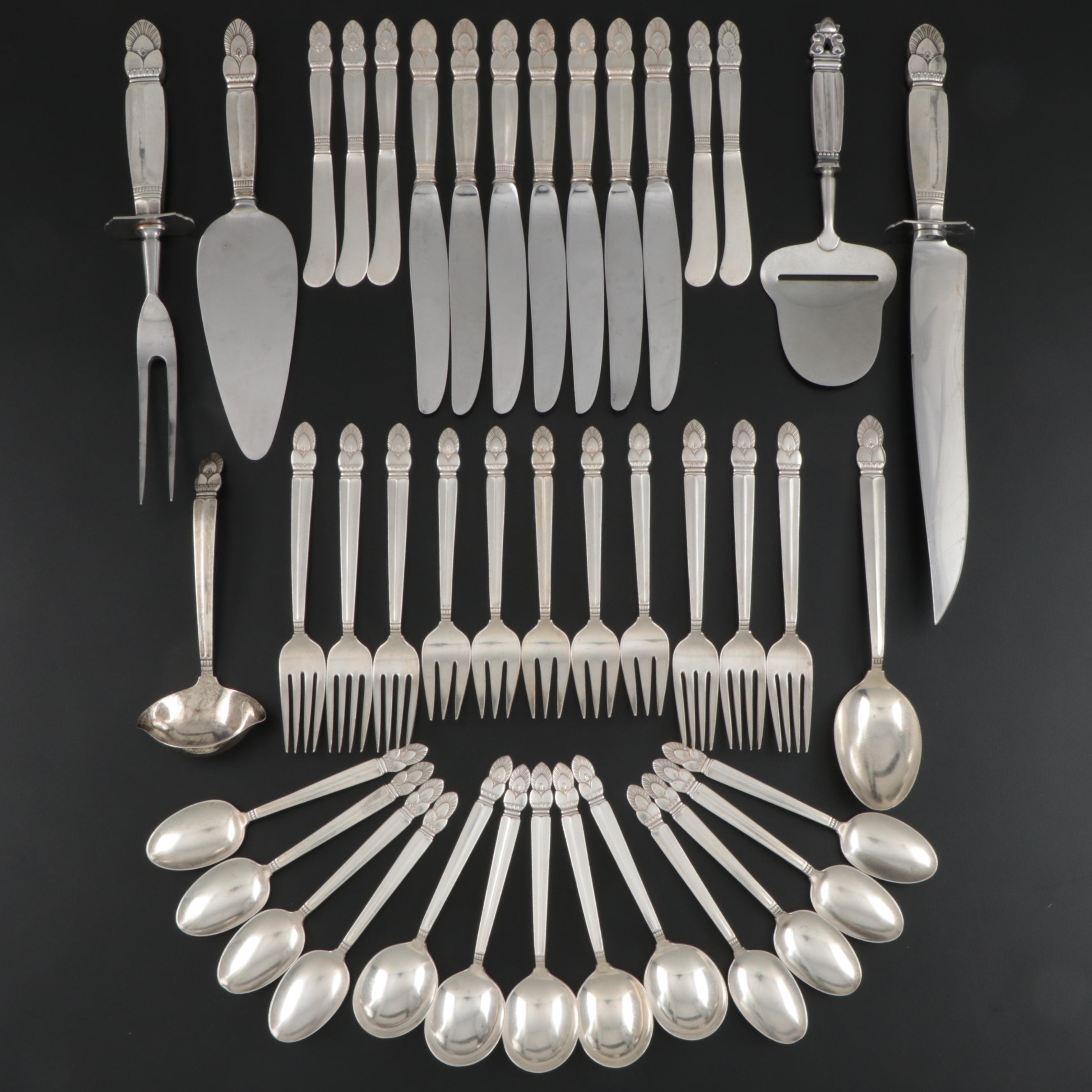 Frank M. Whiting "Princess Ingrid" Sterling Silver Flatware and Serving Utensils