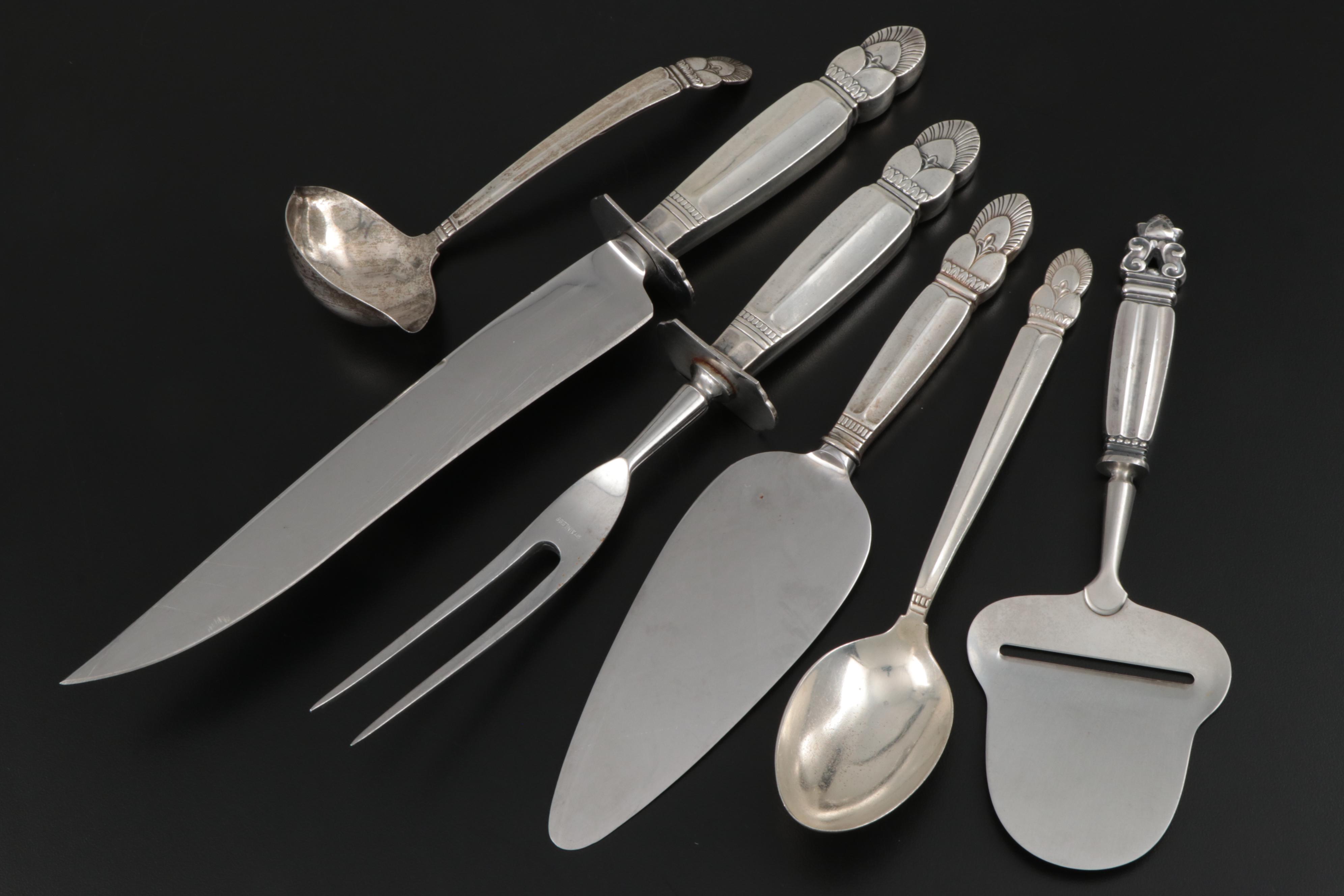 Frank M. Whiting "Princess Ingrid" Sterling Silver Flatware and Serving Utensils