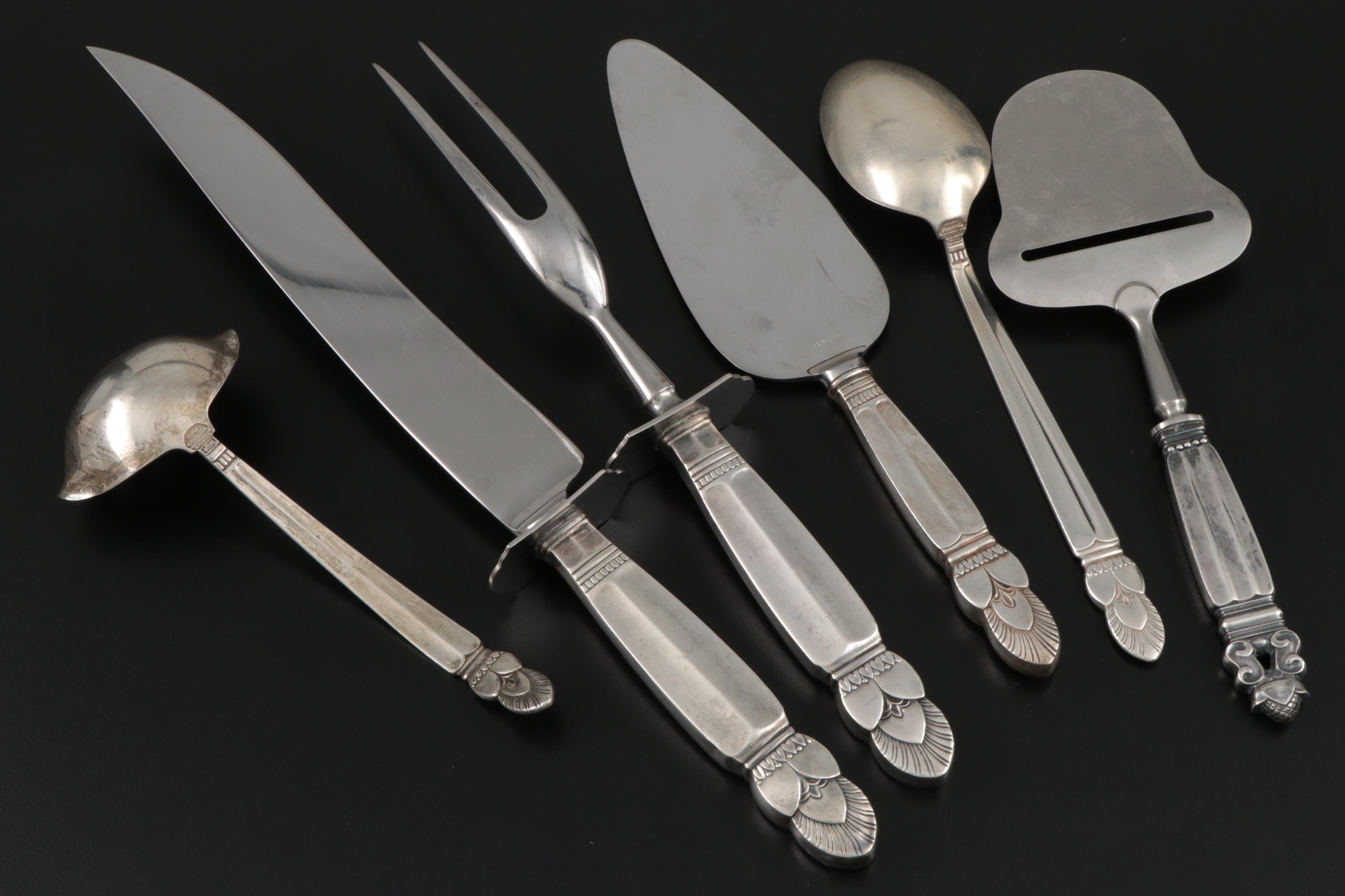 Frank M. Whiting "Princess Ingrid" Sterling Silver Flatware and Serving Utensils