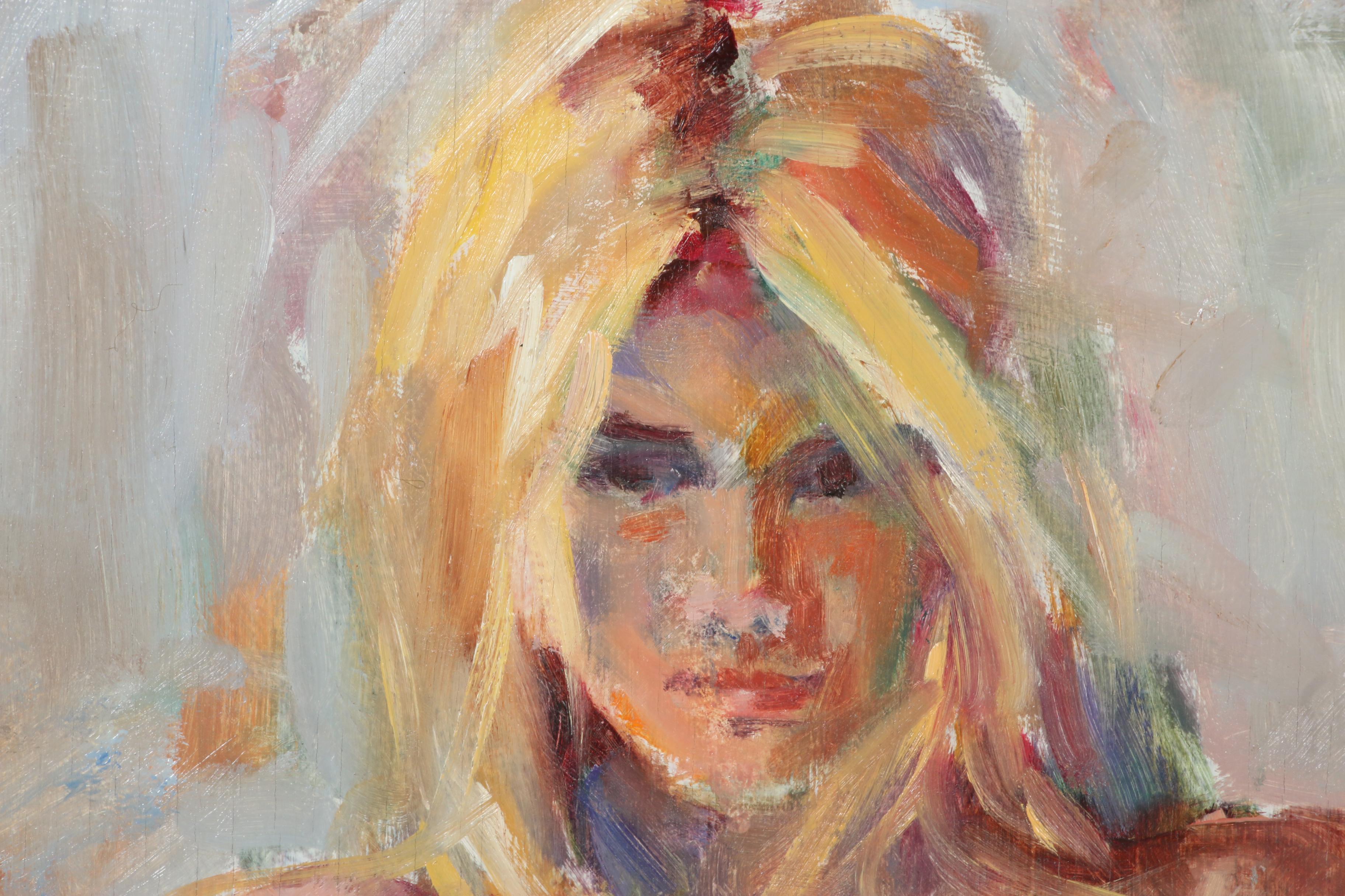 Rebecca Pearl Figure Oil Painting of Female Nude