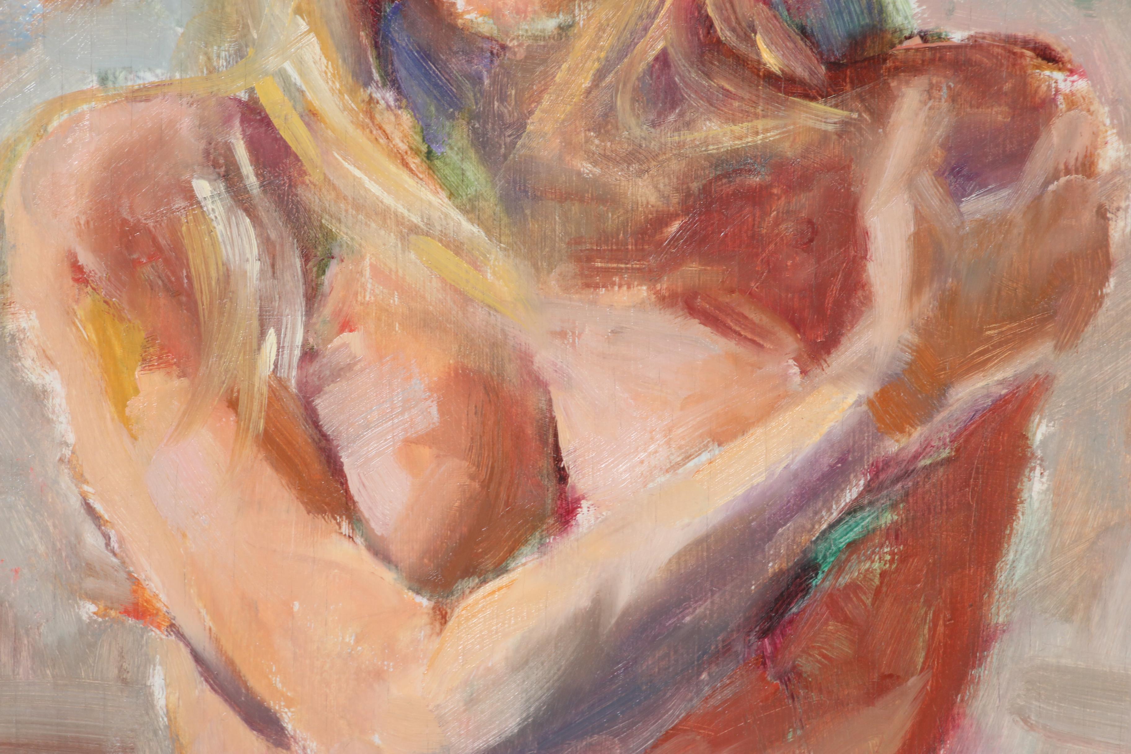 Rebecca Pearl Figure Oil Painting of Female Nude