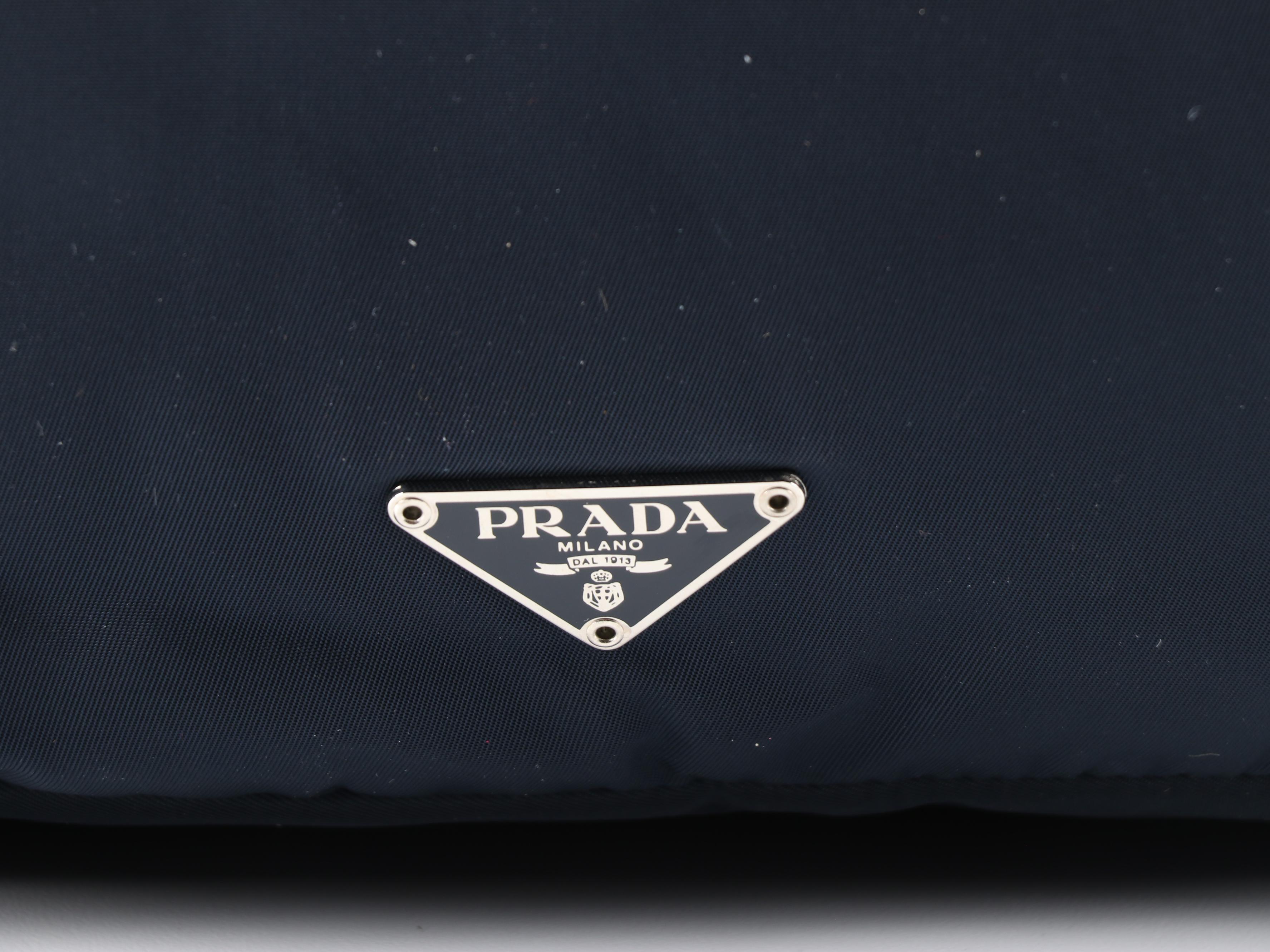 Prada Navy/Black Nylon Messenger Bag