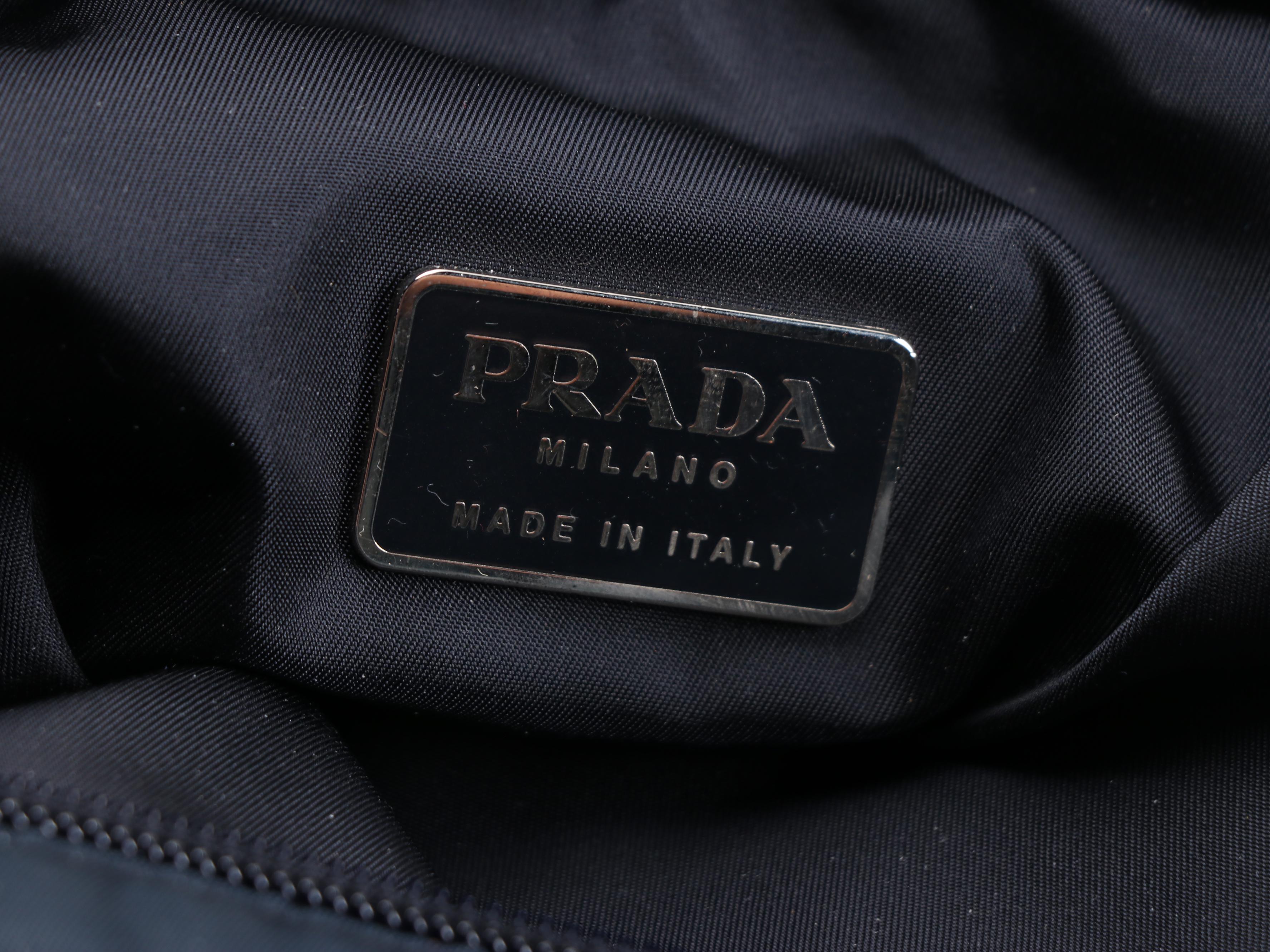 Prada Navy/Black Nylon Messenger Bag
