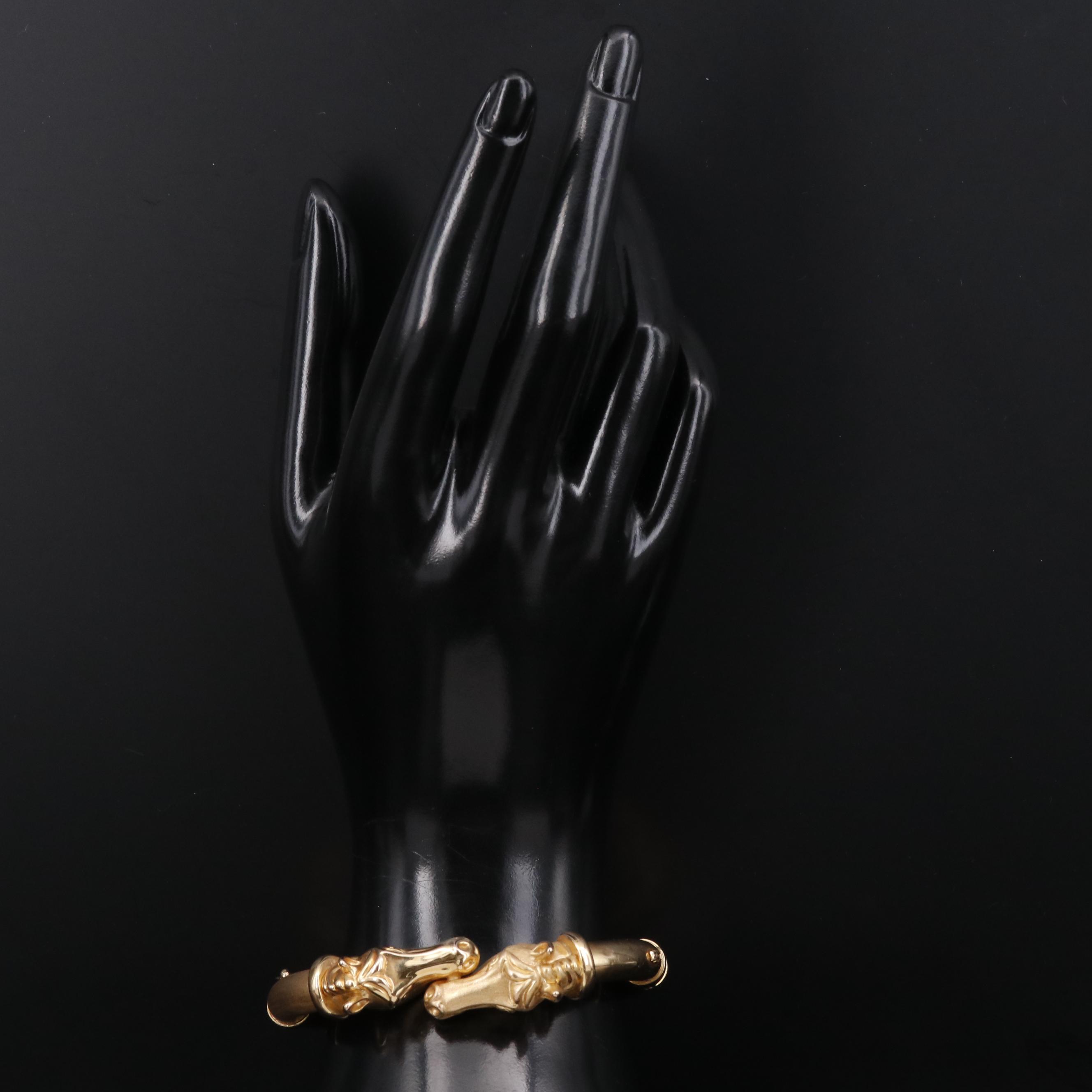 Vintage Anfora 14K Equestrian Bracelet