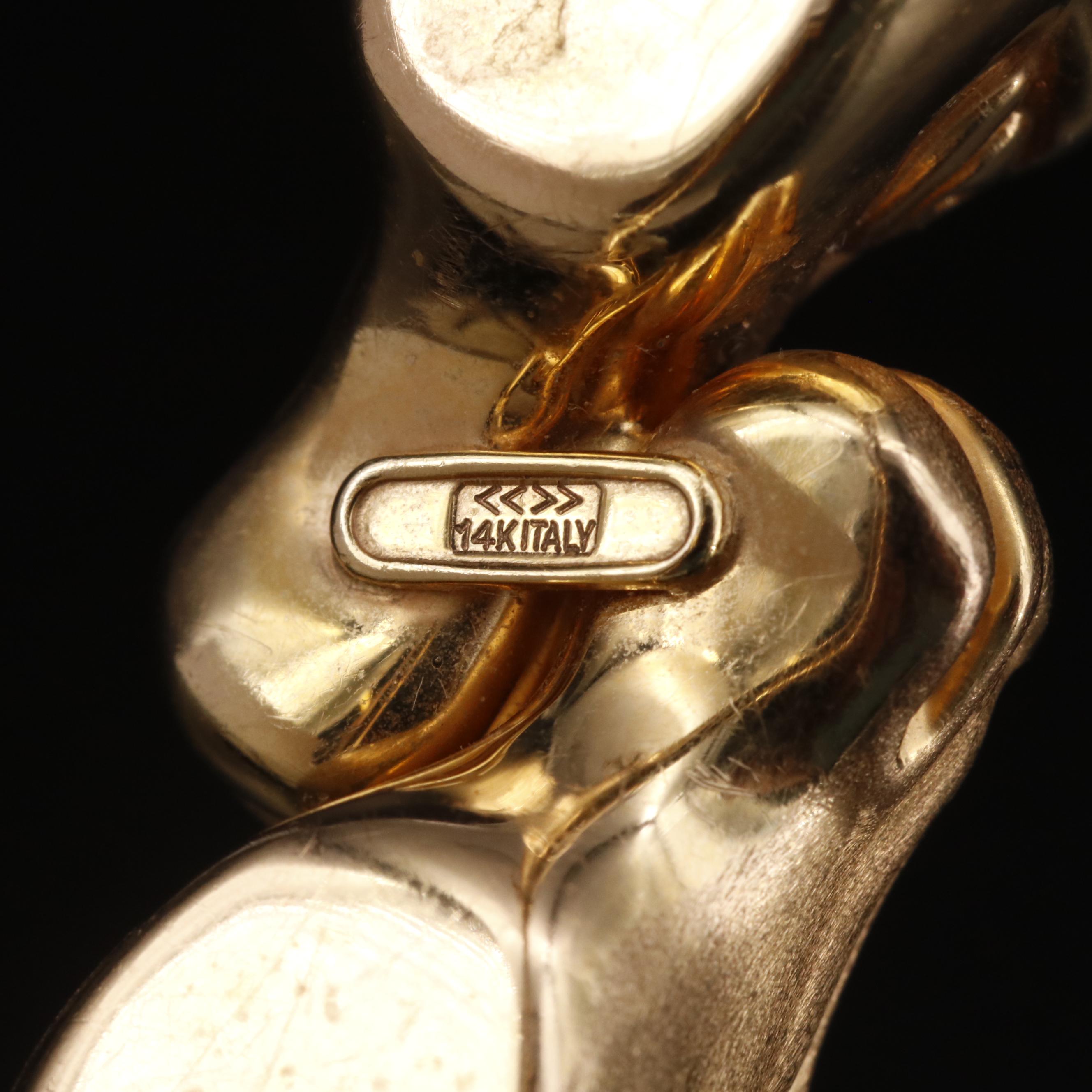 Vintage Anfora 14K Equestrian Bracelet