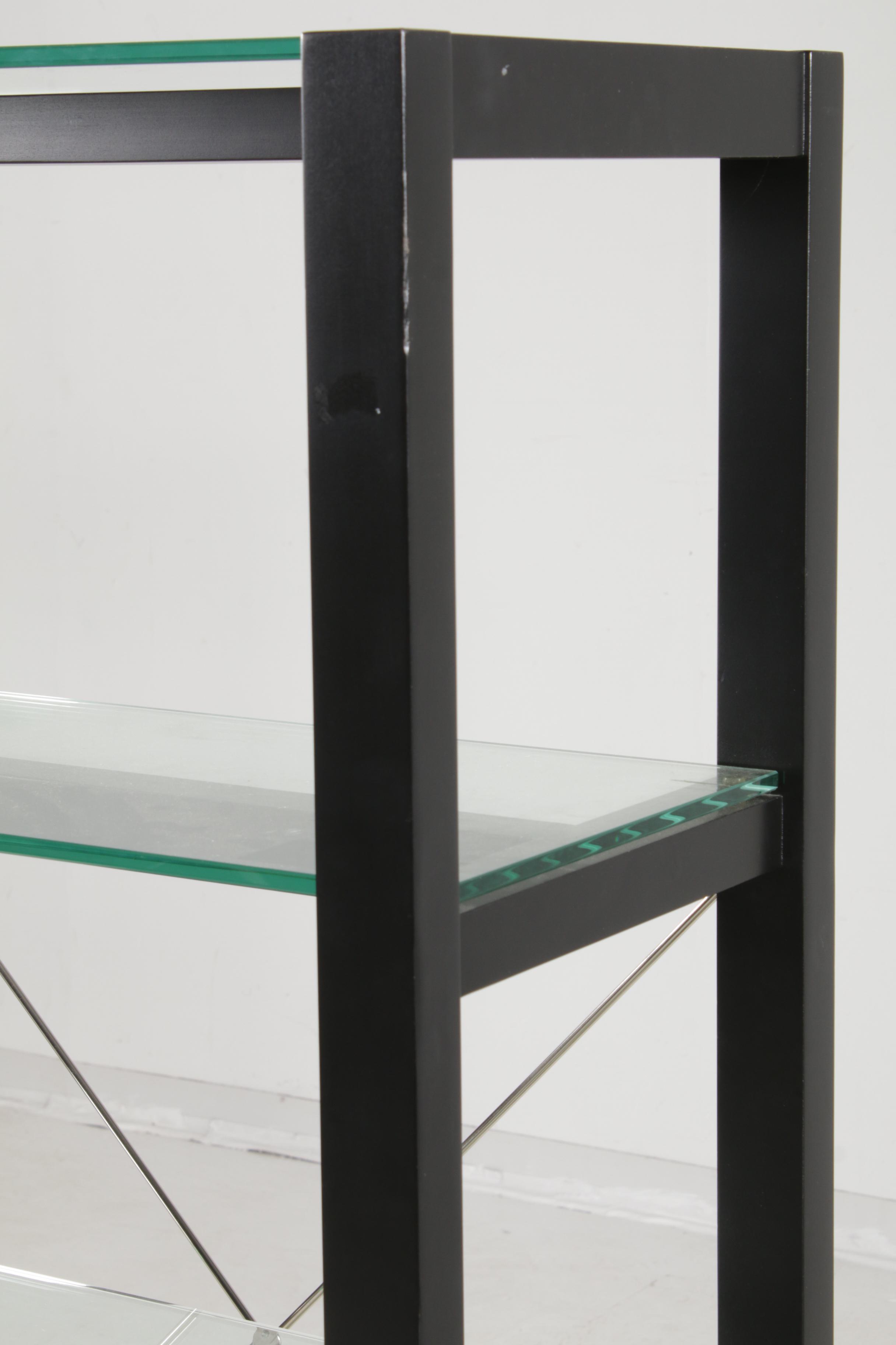 Display Shelves with Tempered Glass Shelves, 21st Century
