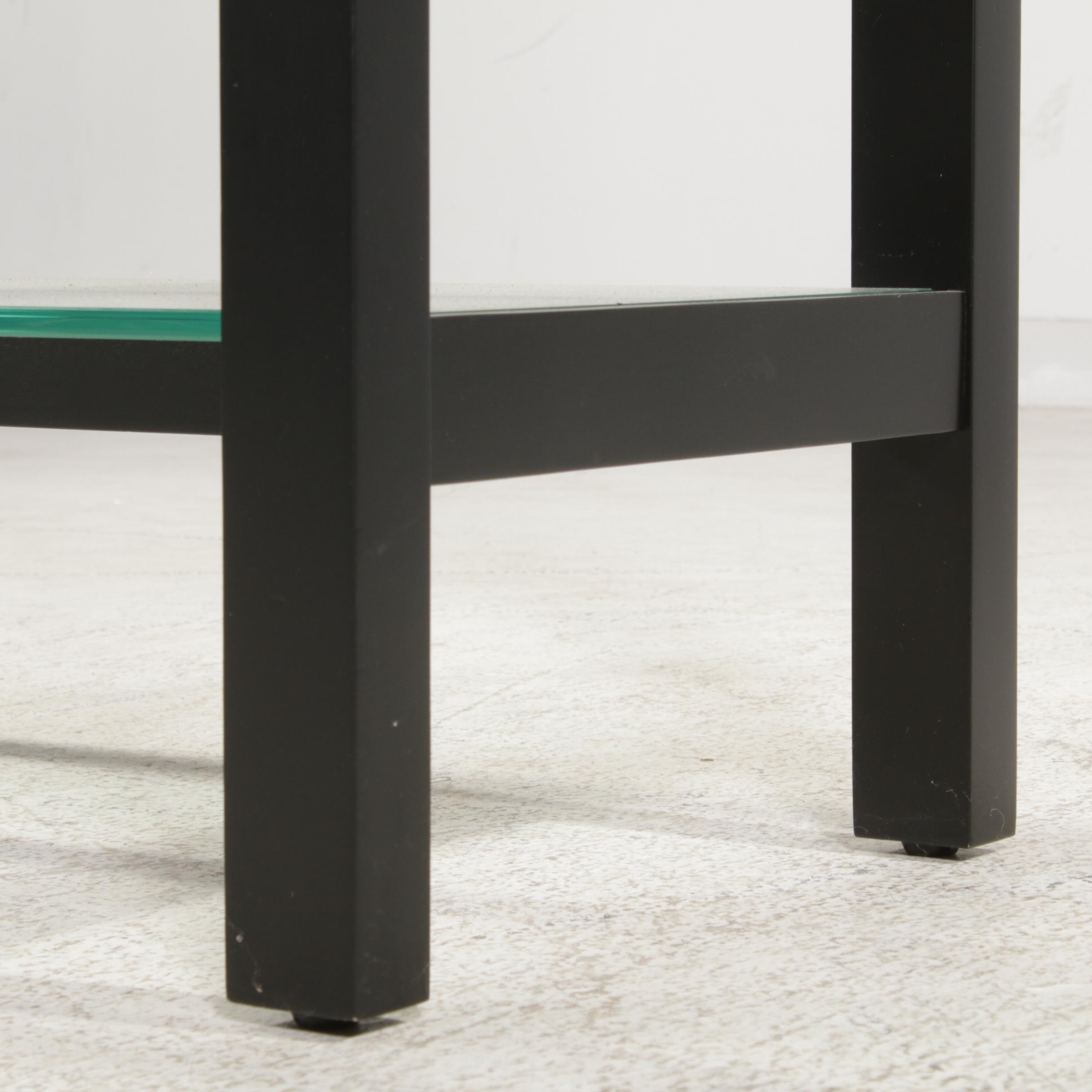 Display Shelves with Tempered Glass Shelves, 21st Century