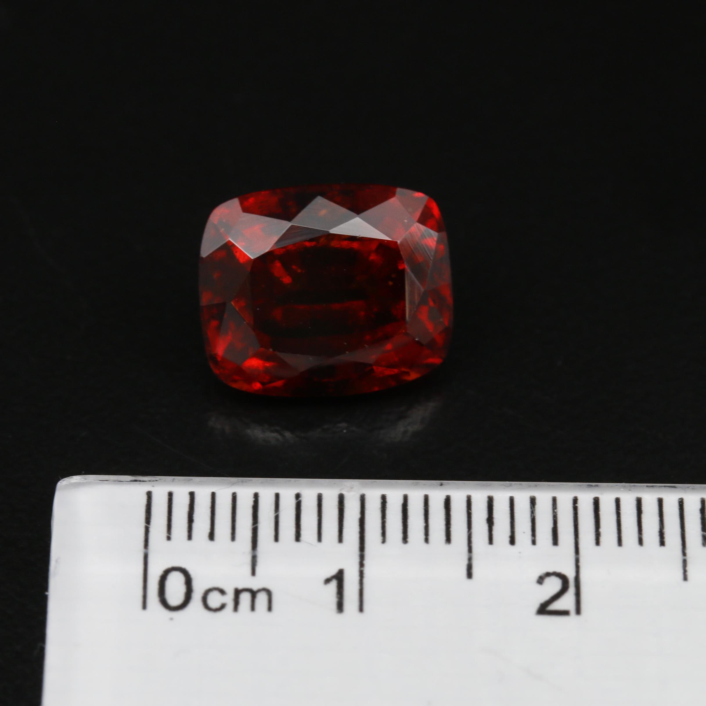 Loose 8.10 CT Rectangular Hessonite