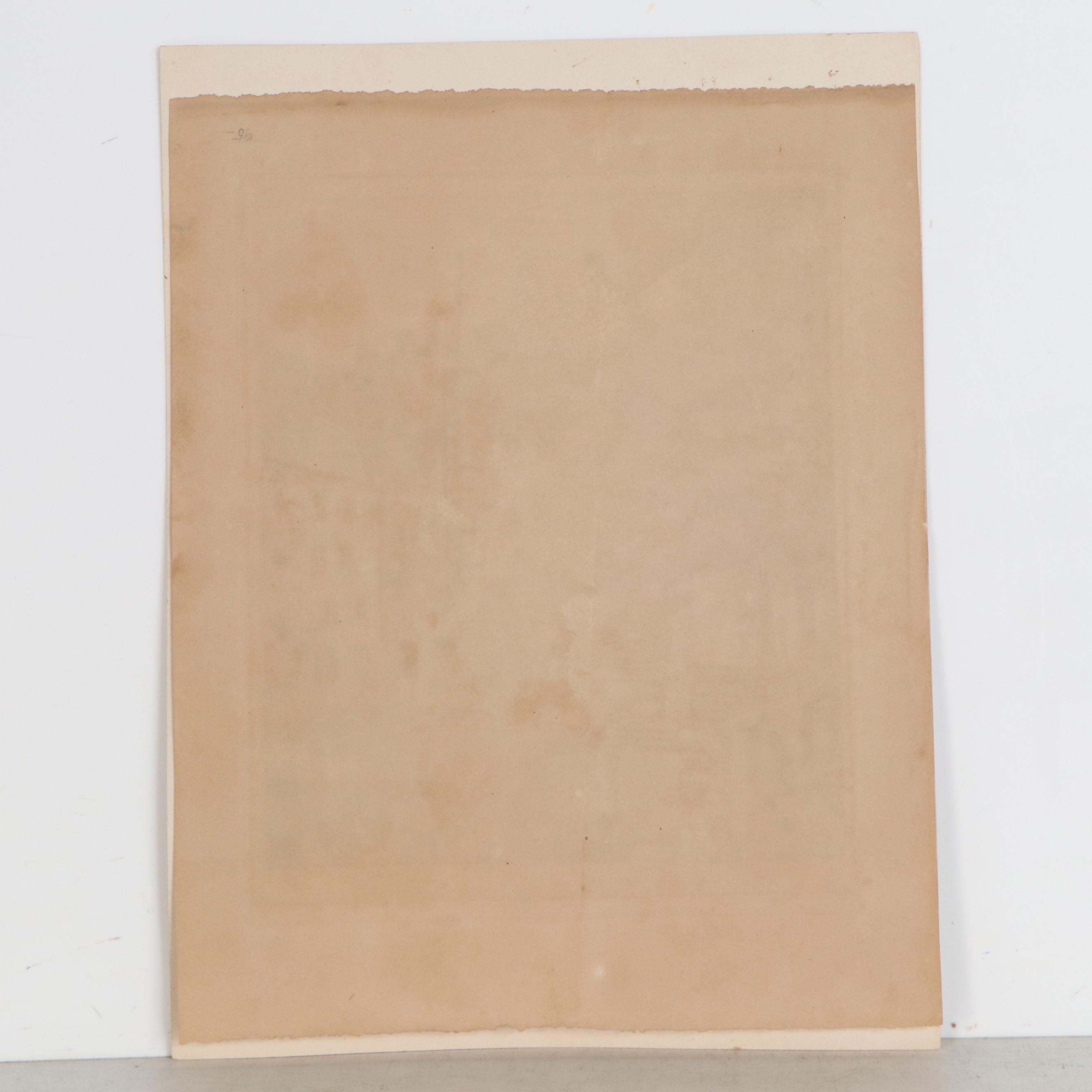 Otto F. Probst Etching "Der Alte Hof in München", Early 20th Century