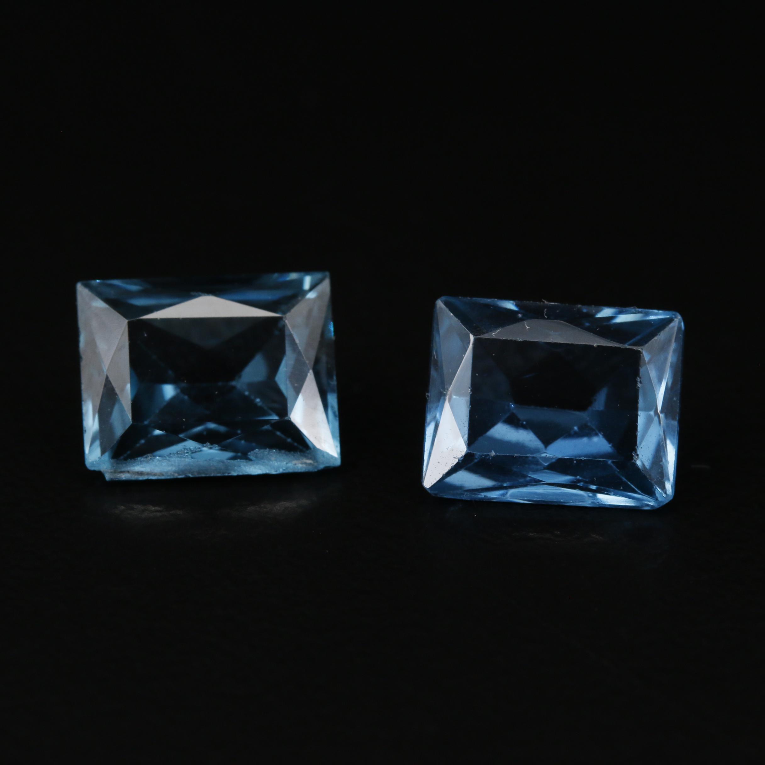 Loose Matched Pair of Laboratory Grown Spinels
