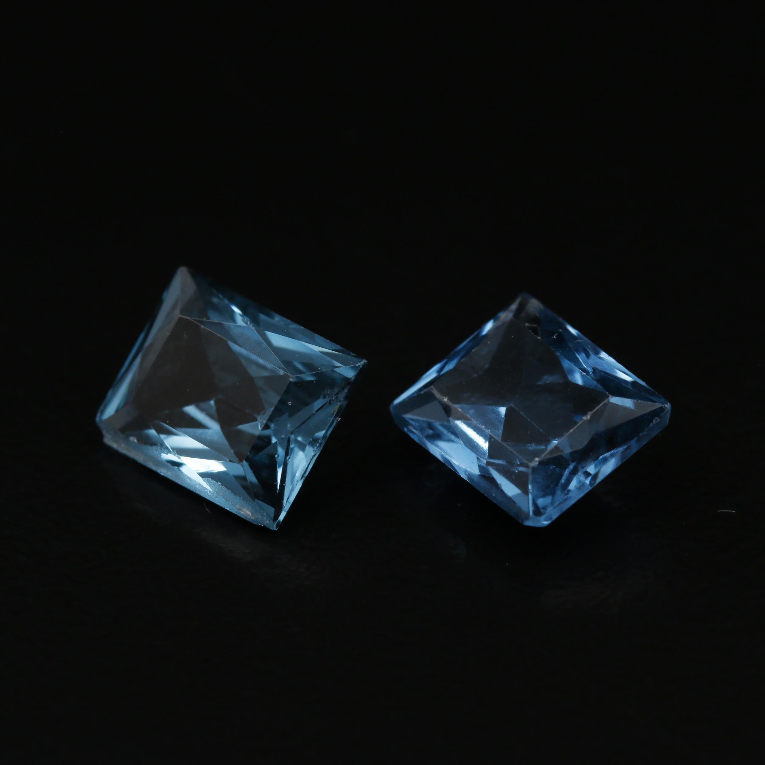 Loose Matched Pair of Laboratory Grown Spinels
