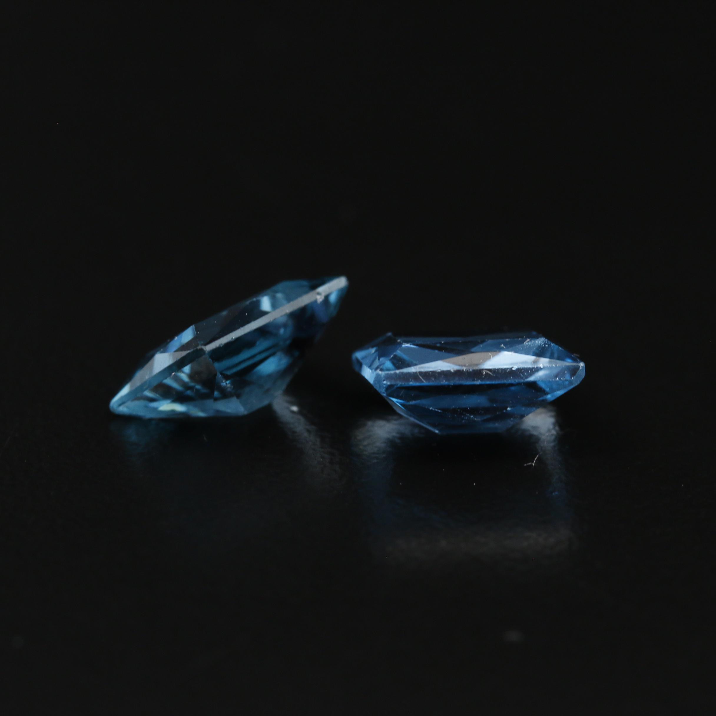 Loose Matched Pair of Laboratory Grown Spinels