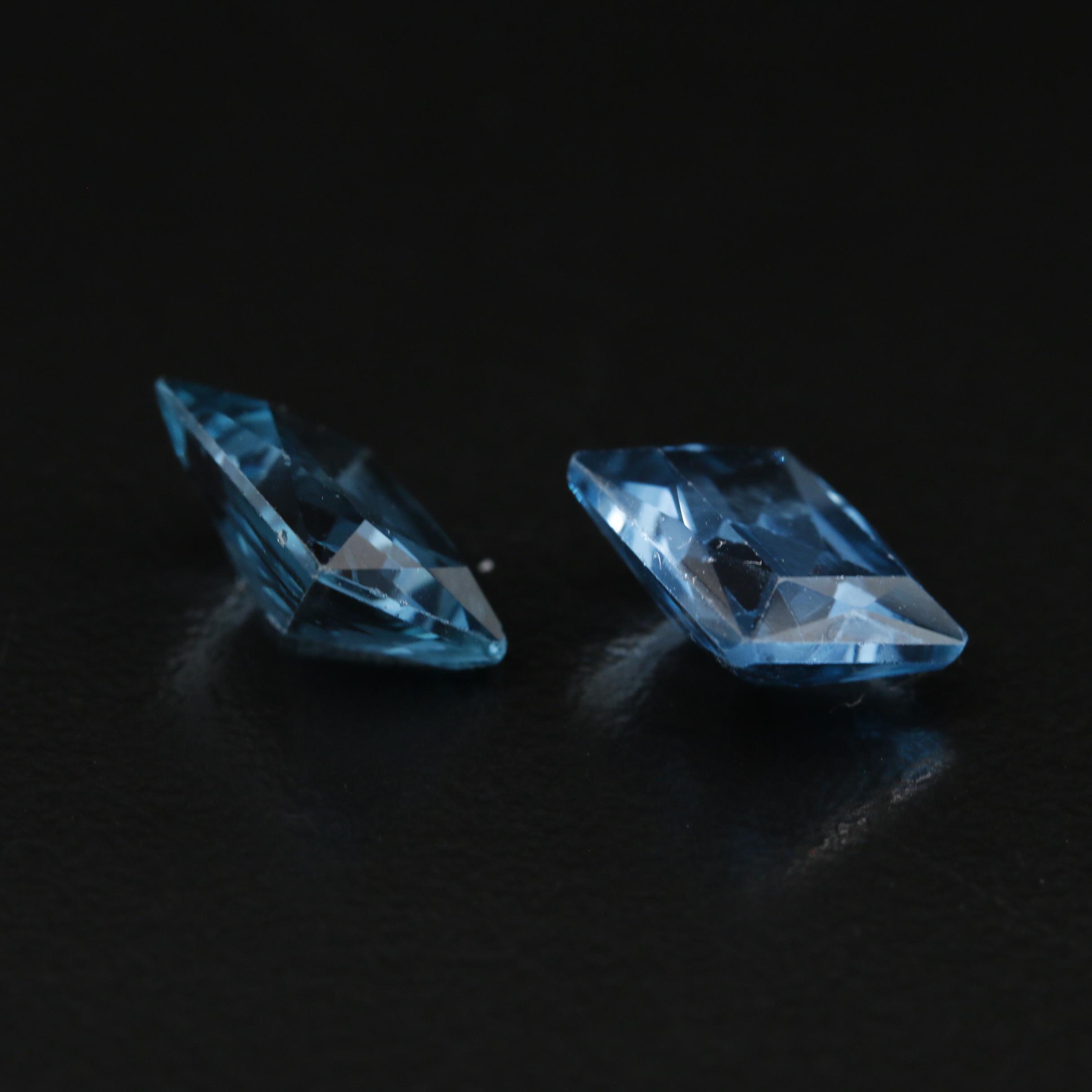 Loose Matched Pair of Laboratory Grown Spinels