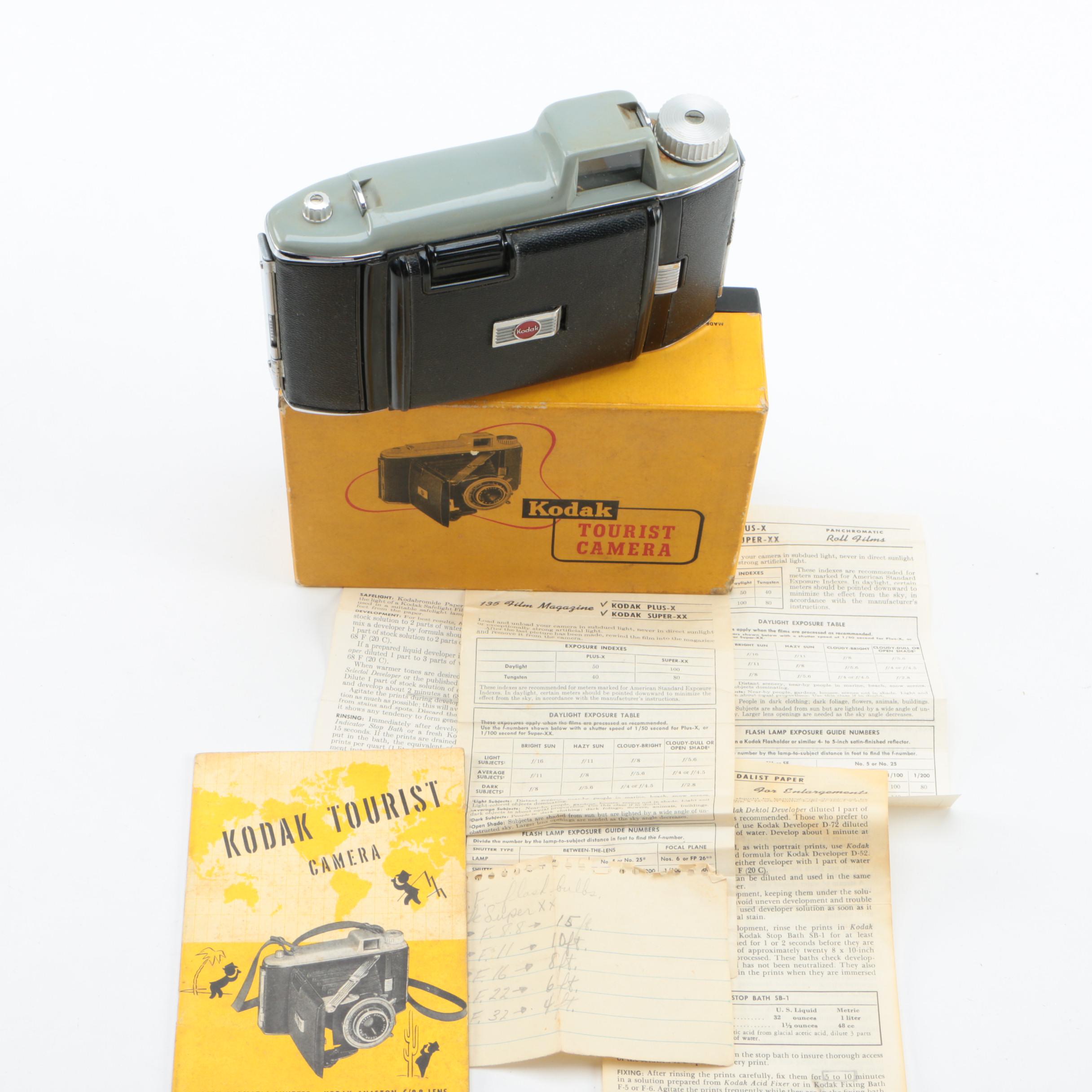 Kodak Tourist Camera and Yashica FR1 SLR Cameras