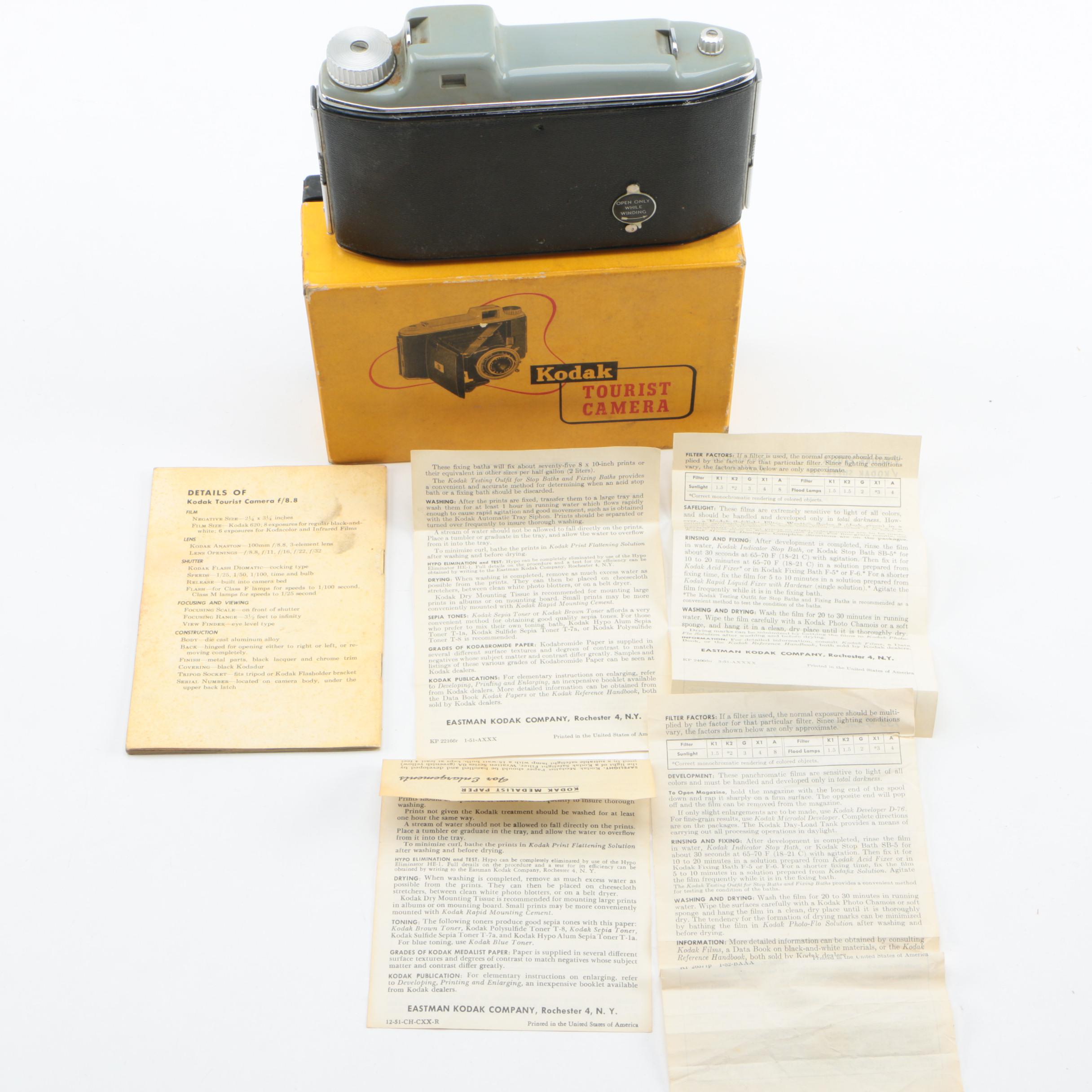 Kodak Tourist Camera and Yashica FR1 SLR Cameras