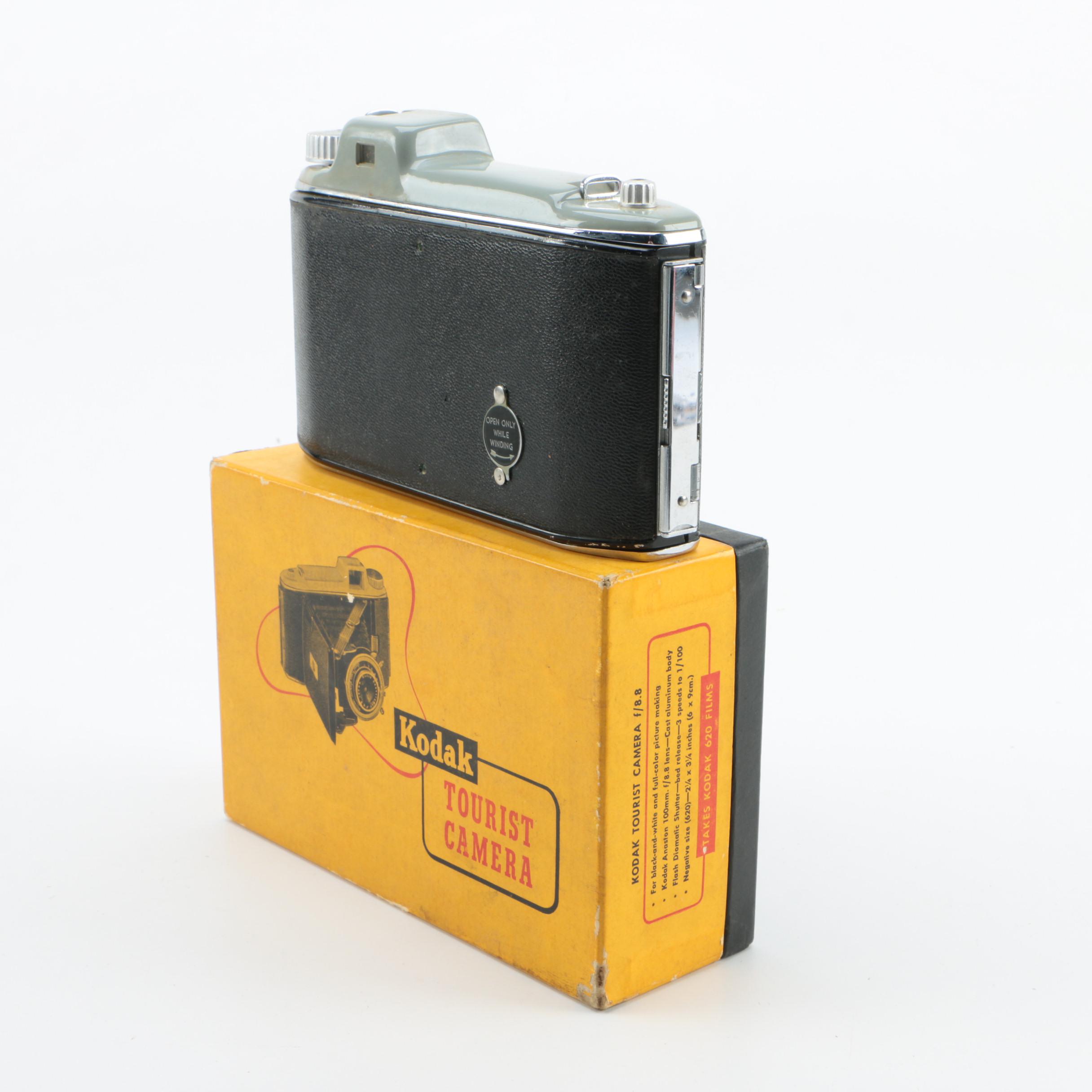 Kodak Tourist Camera and Yashica FR1 SLR Cameras