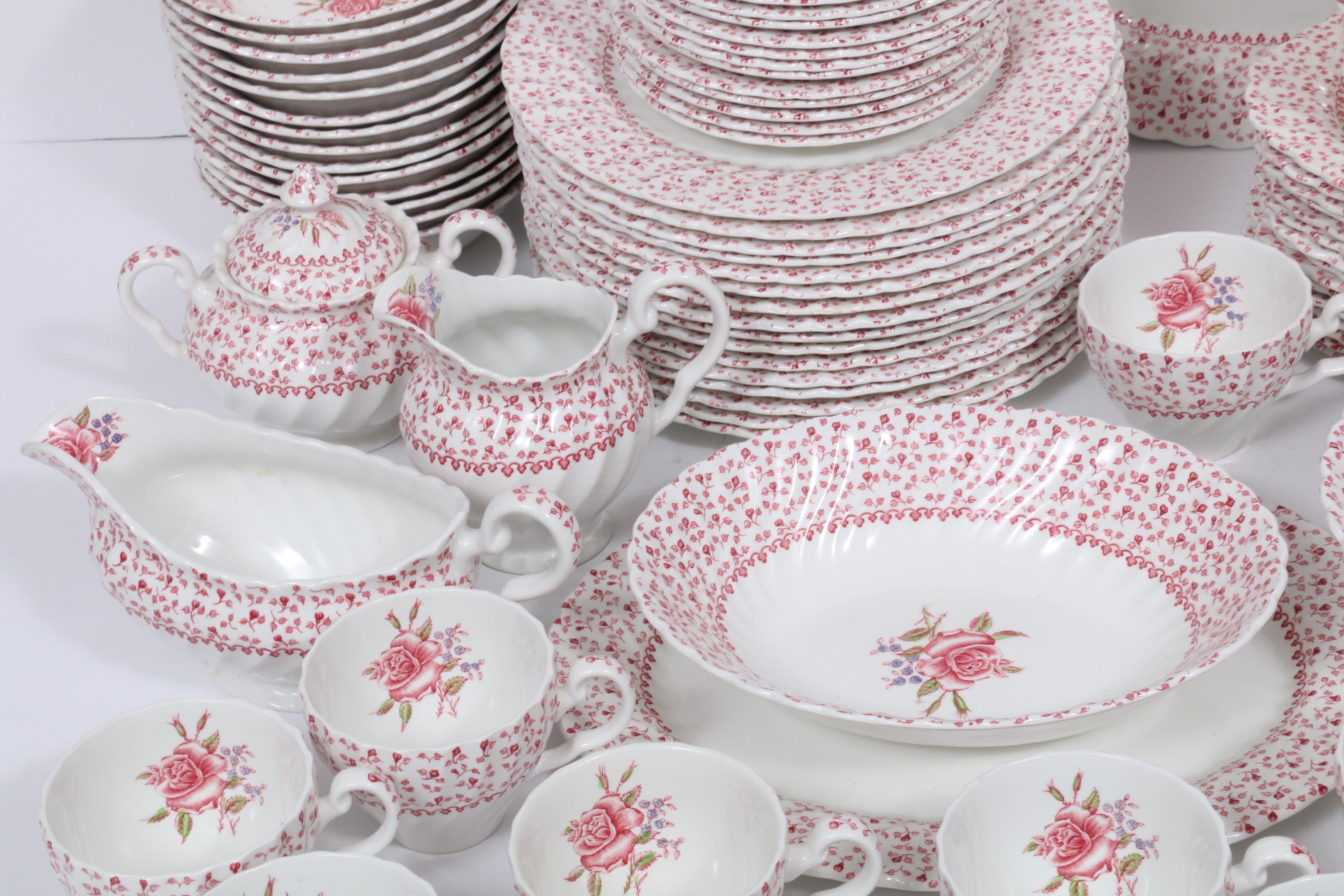 Johnson Brothers "Rose Bouquet" Dinner and Serveware, 1974–1988