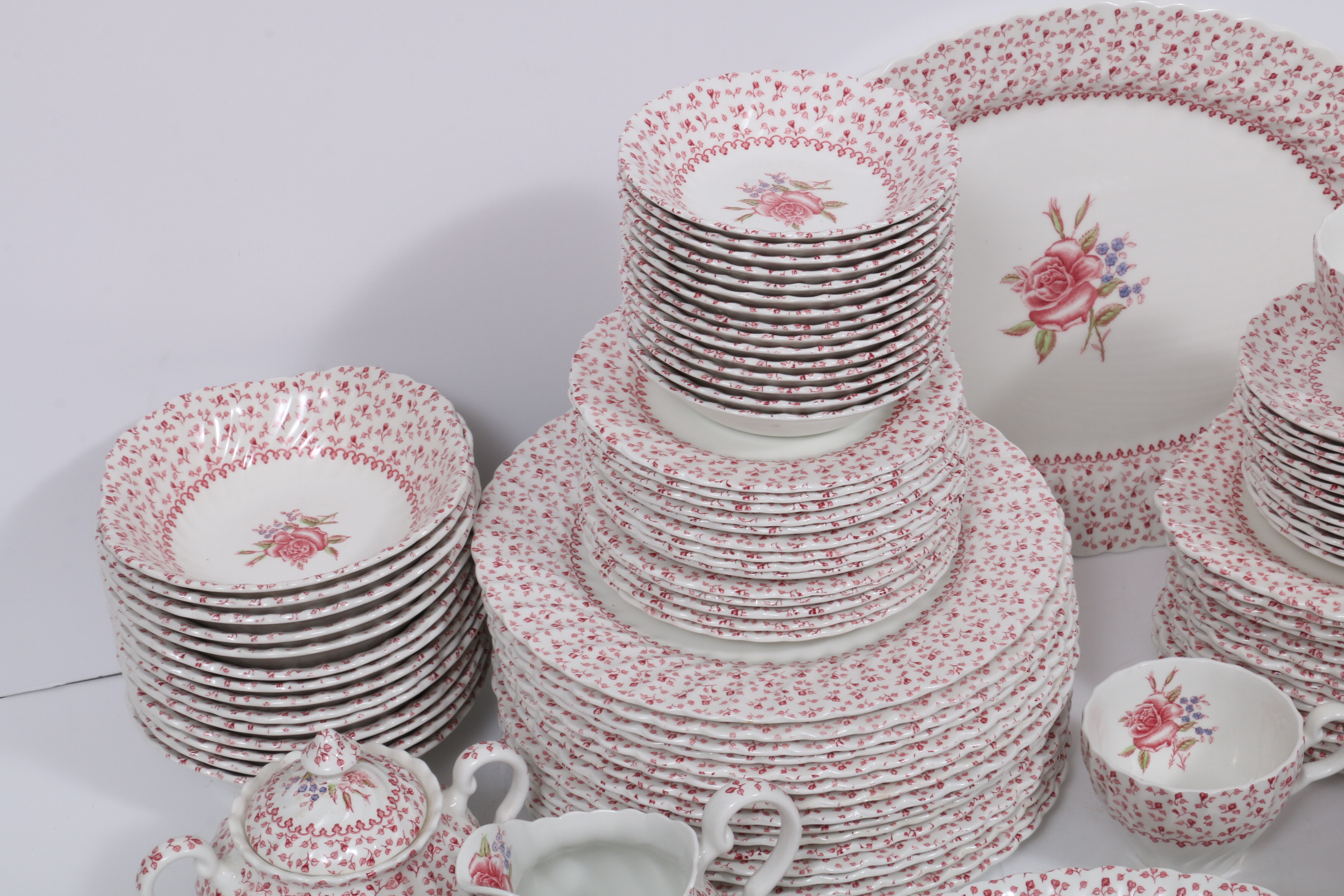 Johnson Brothers "Rose Bouquet" Dinner and Serveware, 1974–1988