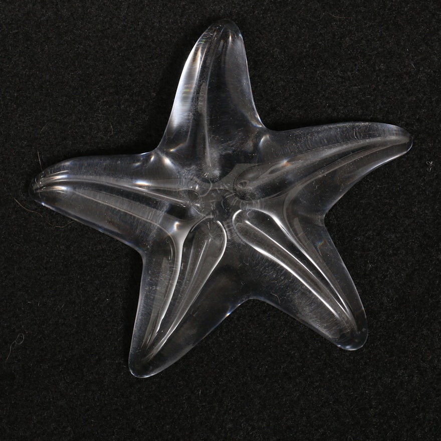 Baccarat Crystal Starfish Paperweight