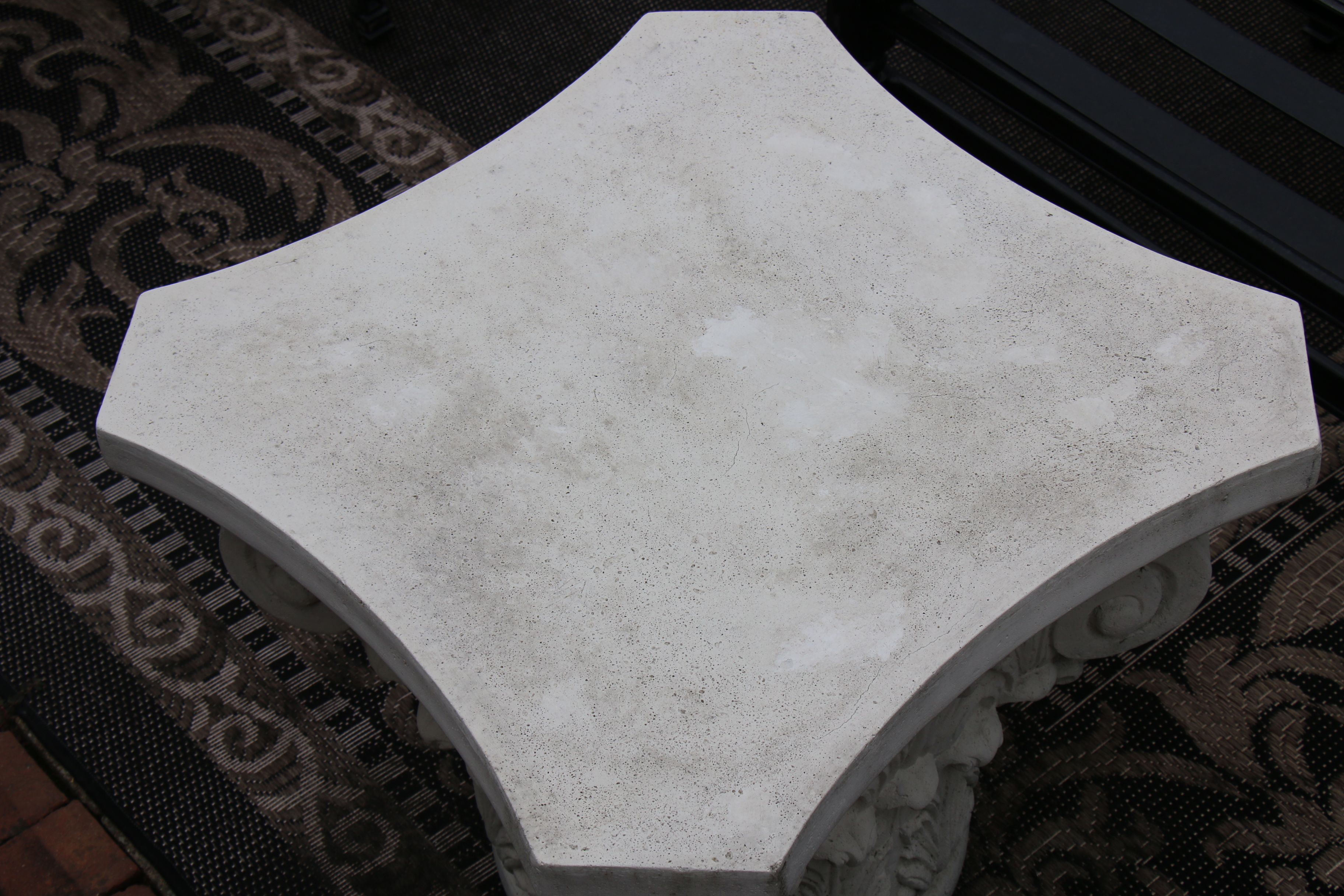 Frontgate Corinthian Style Column Capital Patio Table