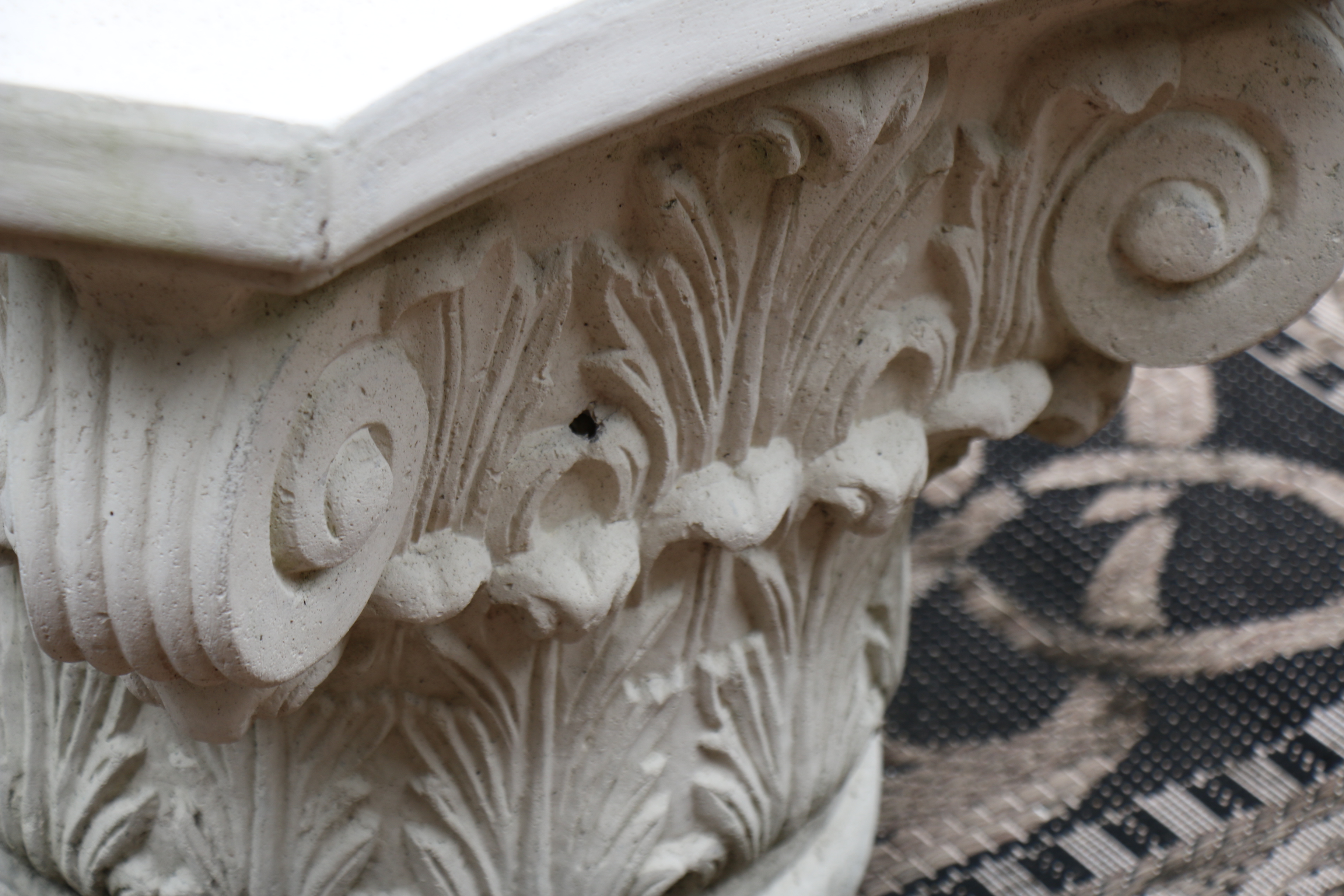 Frontgate Corinthian Style Column Capital Patio Table